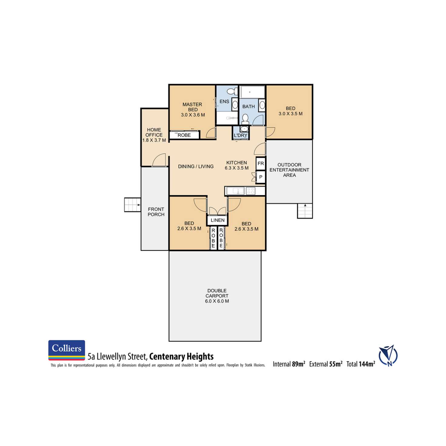 Floorplan of Homely house listing, 5a Llewellyn Street, Centenary Heights QLD 4350