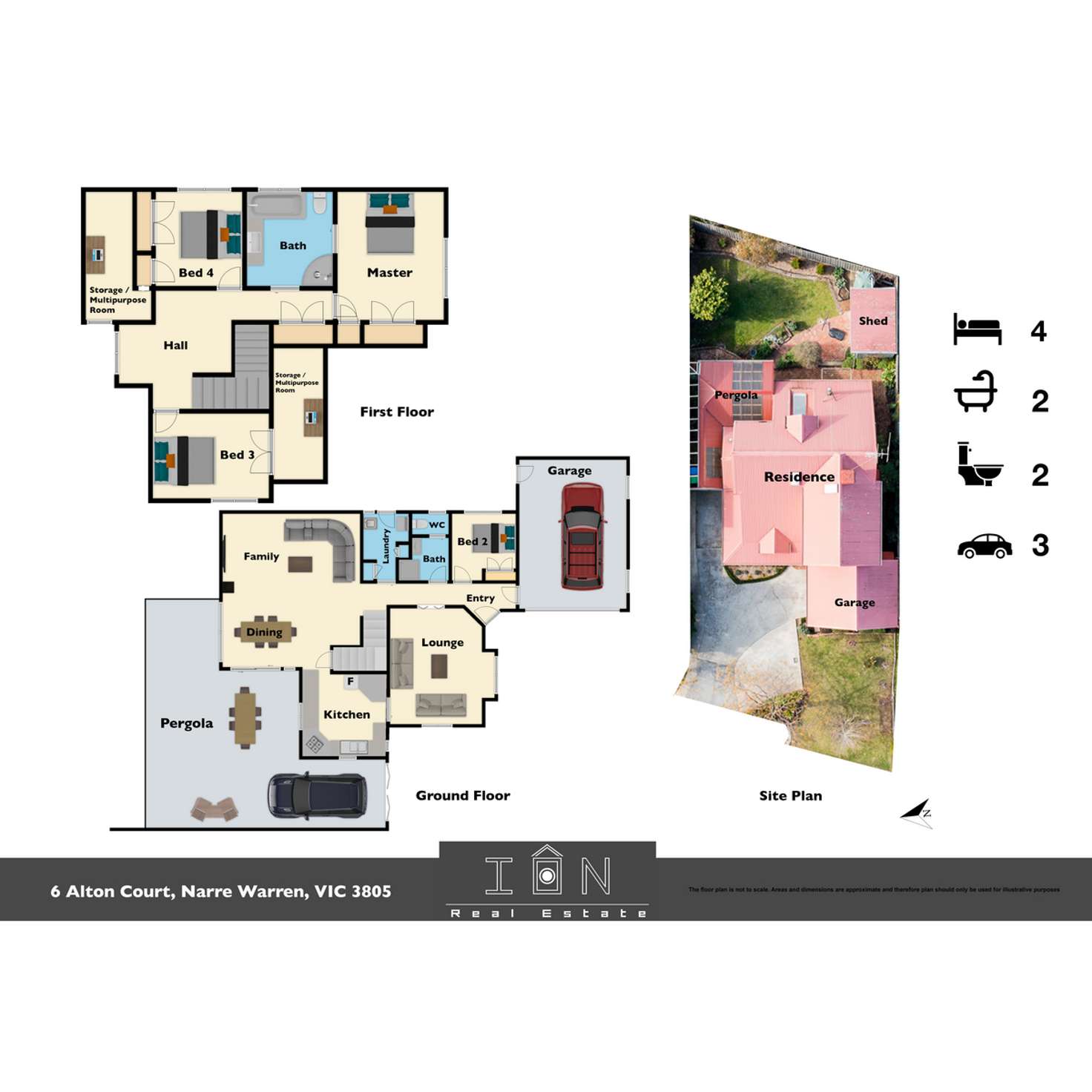 Floorplan of Homely house listing, 6 Alton Court, Narre Warren VIC 3805