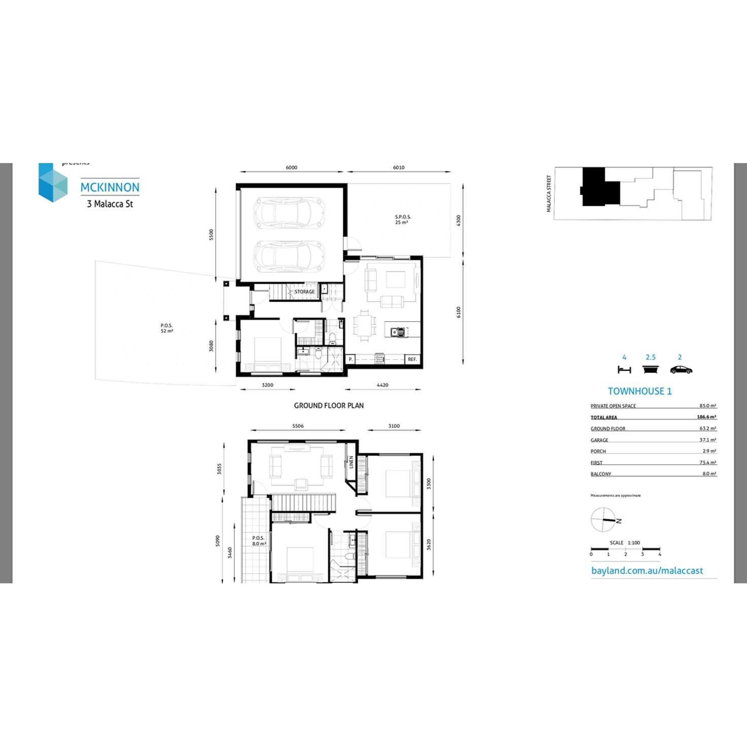 Floorplan of Homely house listing, 1/3 Malacca Street, Mckinnon VIC 3204
