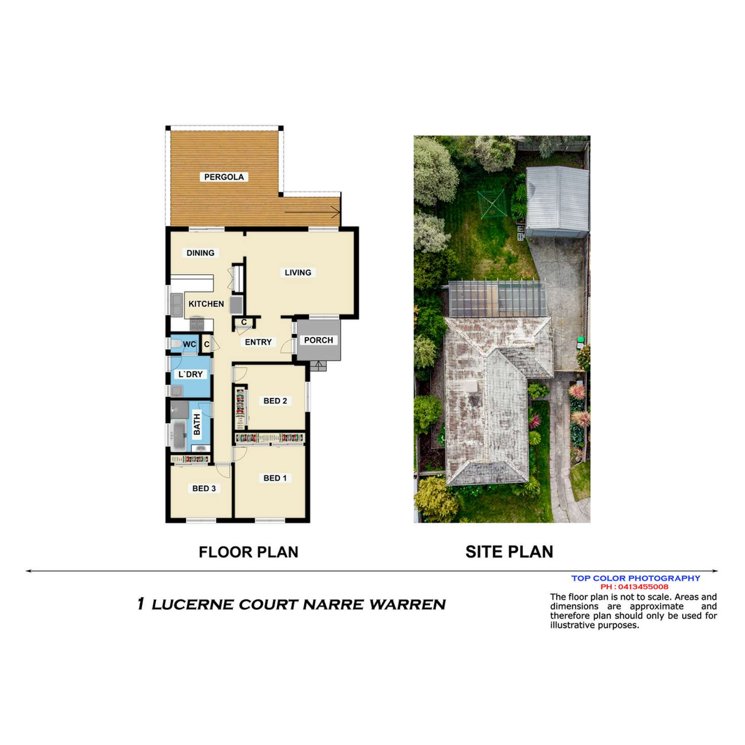 Floorplan of Homely house listing, 1 Lucerne Court, Narre Warren VIC 3805