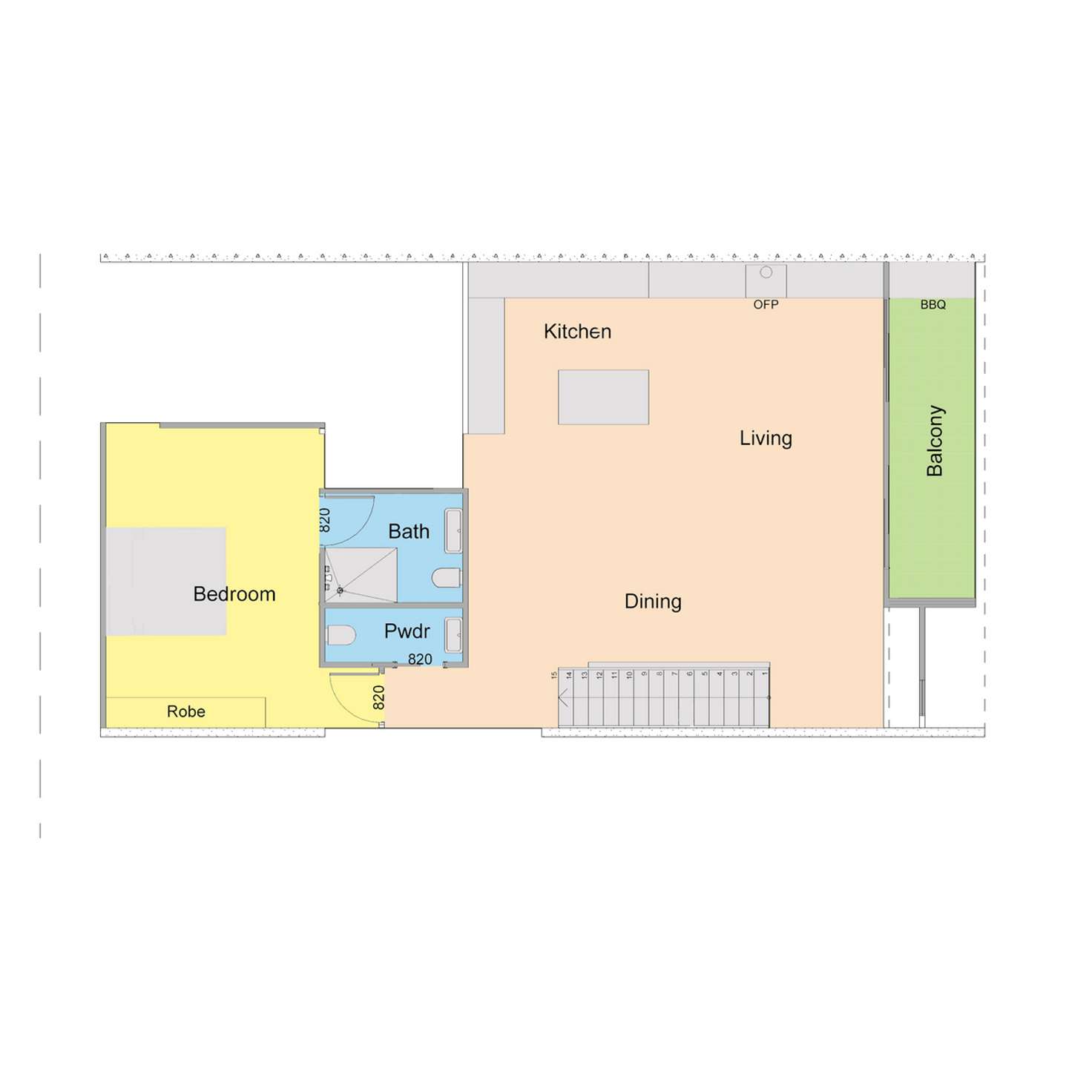 Floorplan of Homely unit listing, 2A McIntosh Drive, Sale VIC 3850