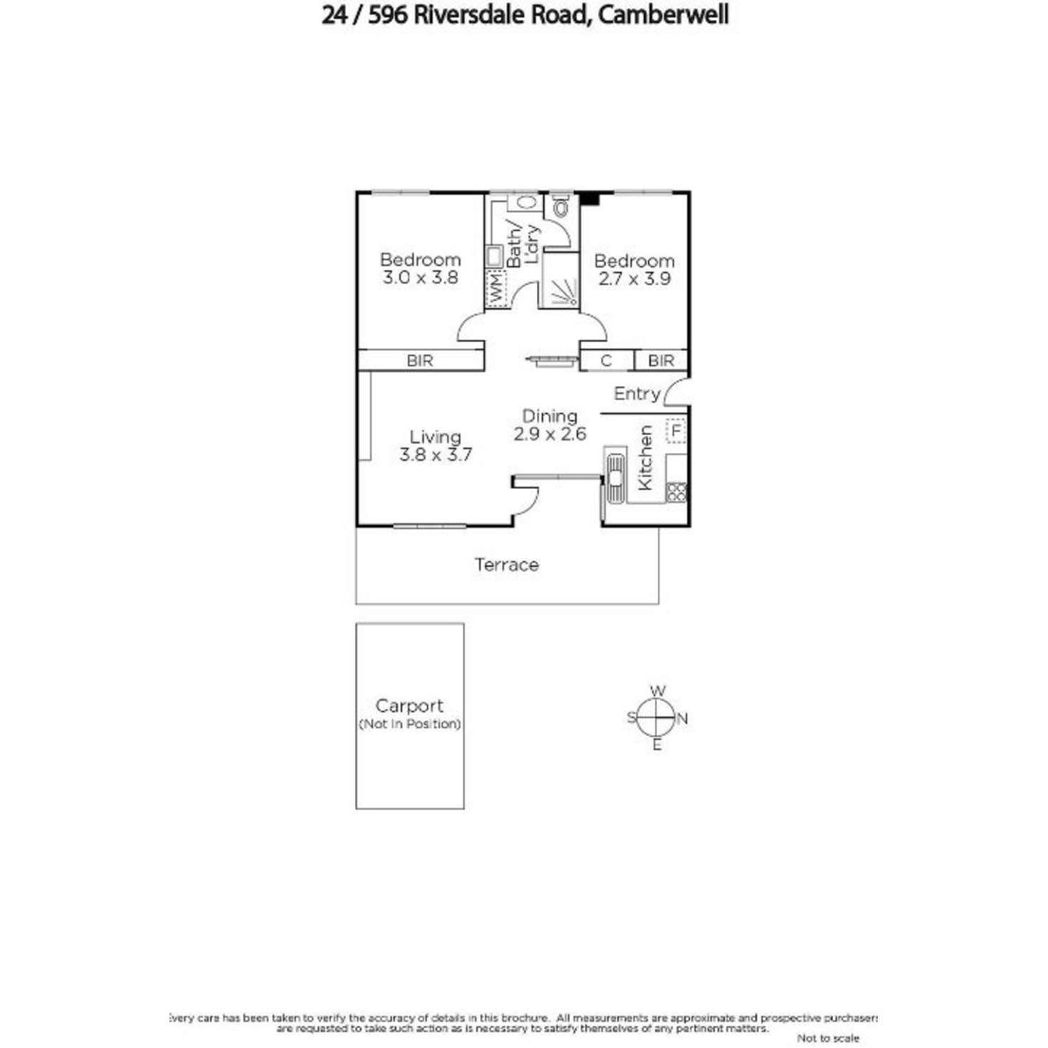 Floorplan of Homely apartment listing, 24/596 Riversdale Road, Camberwell VIC 3124