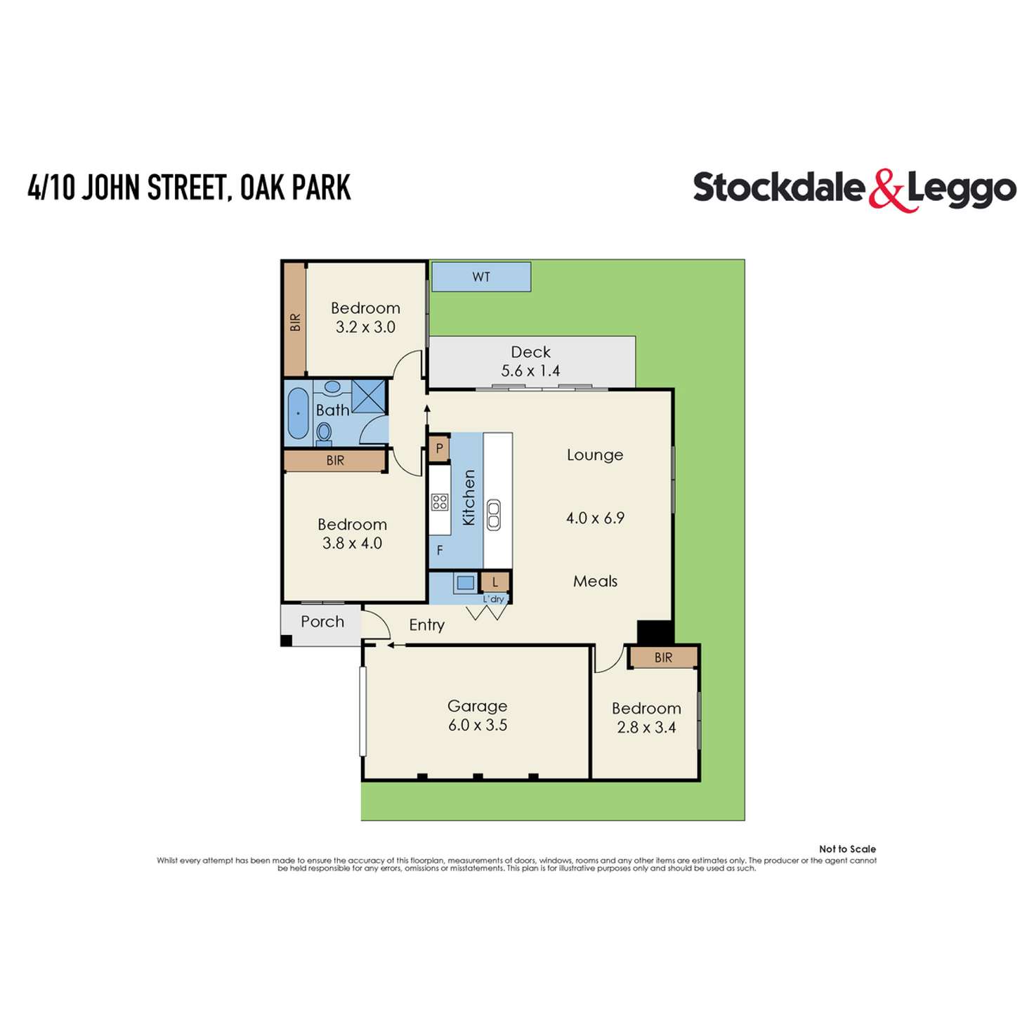 Floorplan of Homely unit listing, 4/10 John Street, Oak Park VIC 3046