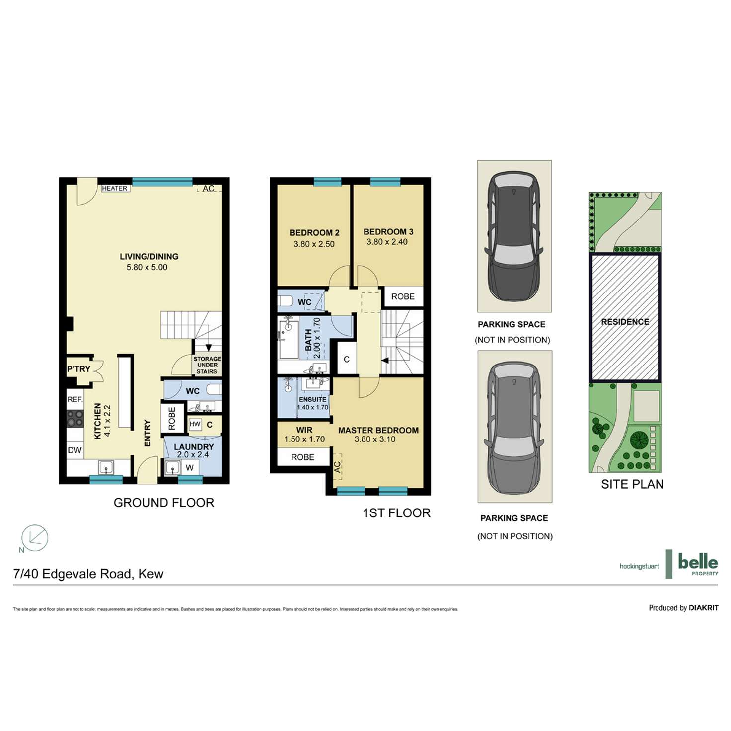 Floorplan of Homely townhouse listing, 7/40 Edgevale Road, Kew VIC 3101