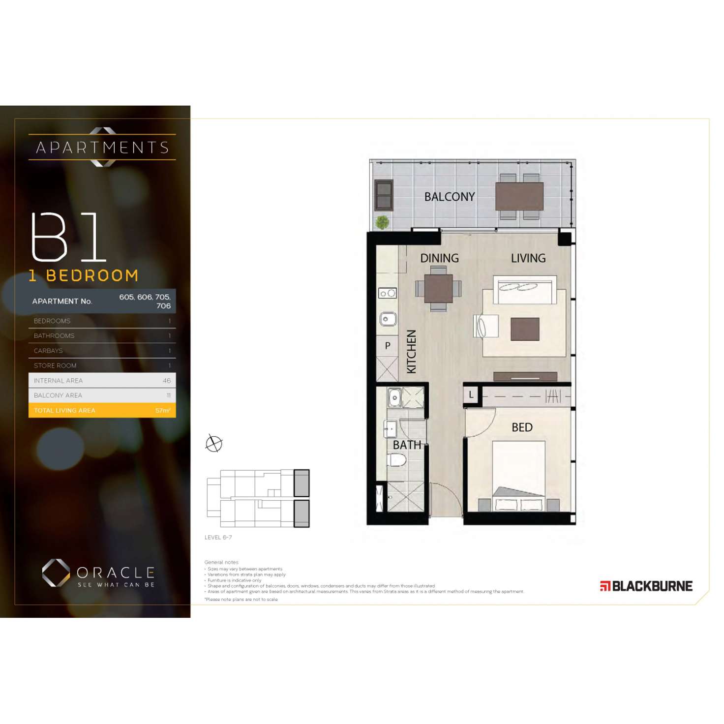 Floorplan of Homely apartment listing, 706/105 Stirling Street, Perth WA 6000