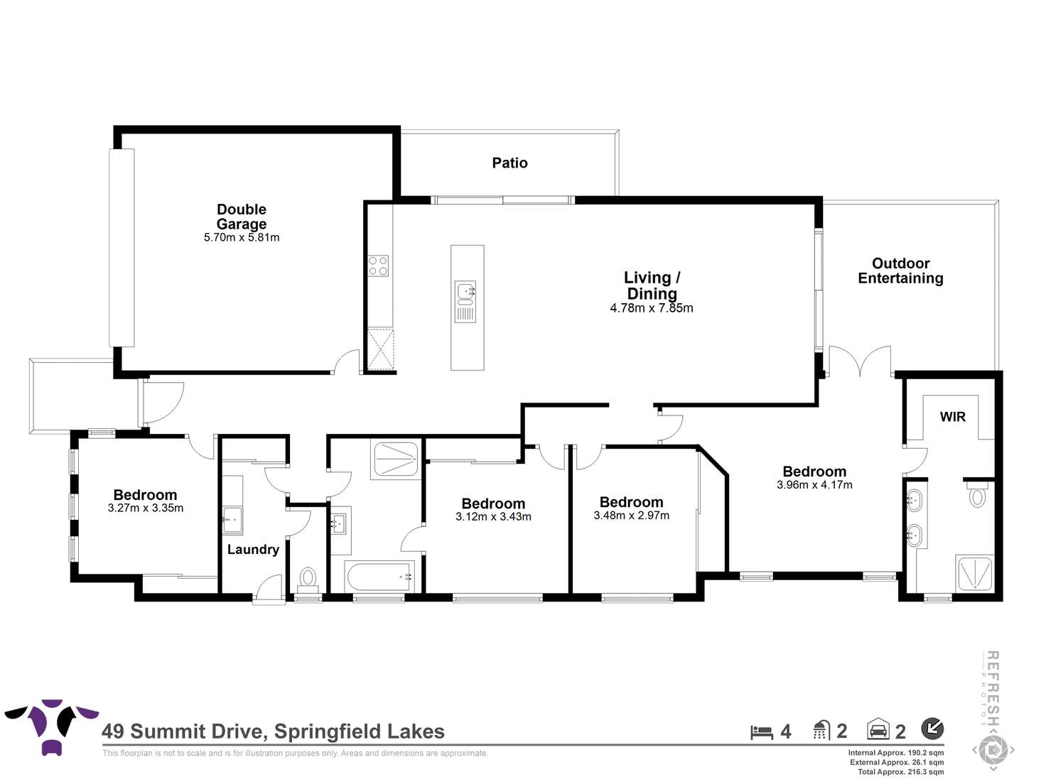 Floorplan of Homely house listing, 49 Summit Drive, Springfield Lakes QLD 4300