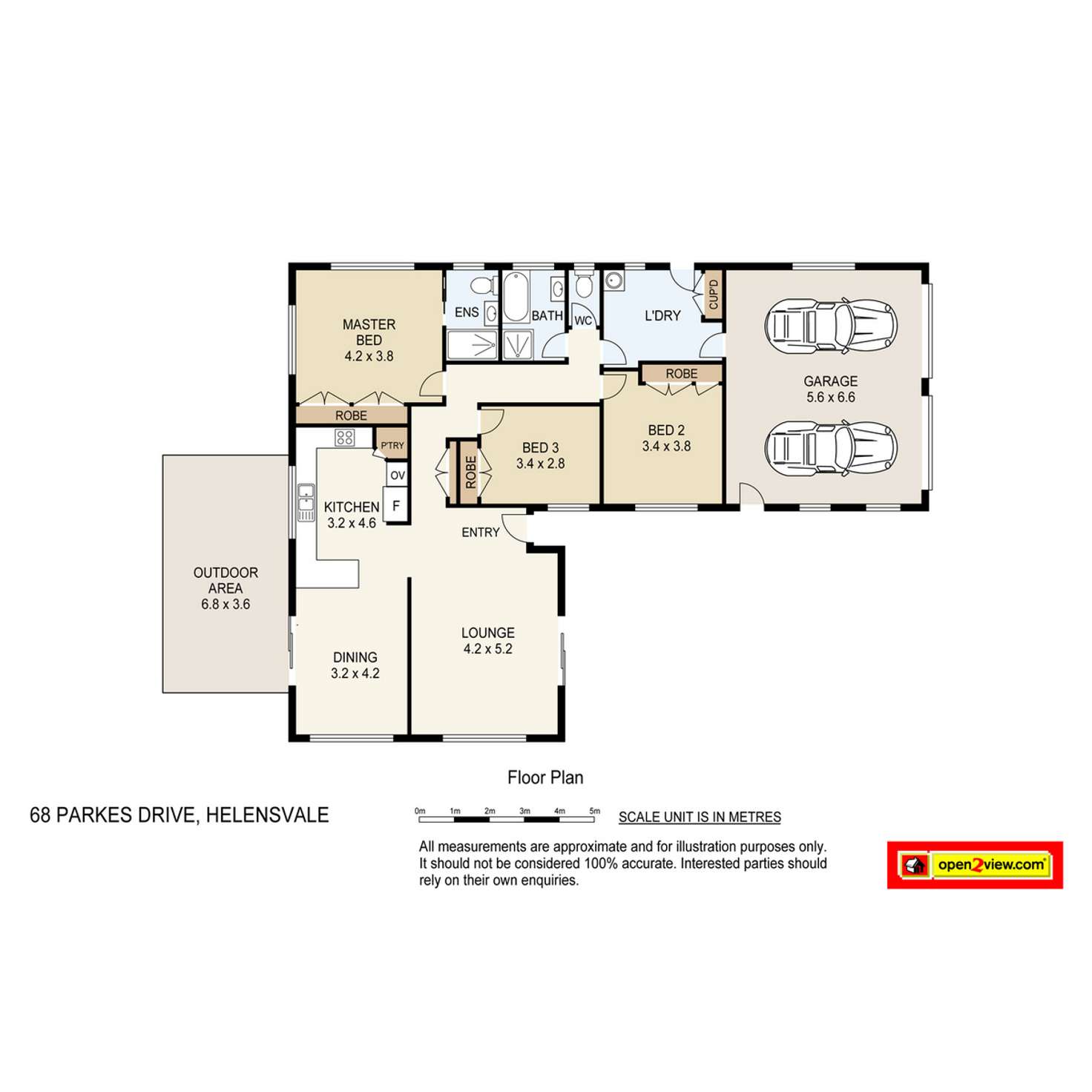 Floorplan of Homely house listing, 68 Parkes Drive, Helensvale QLD 4212