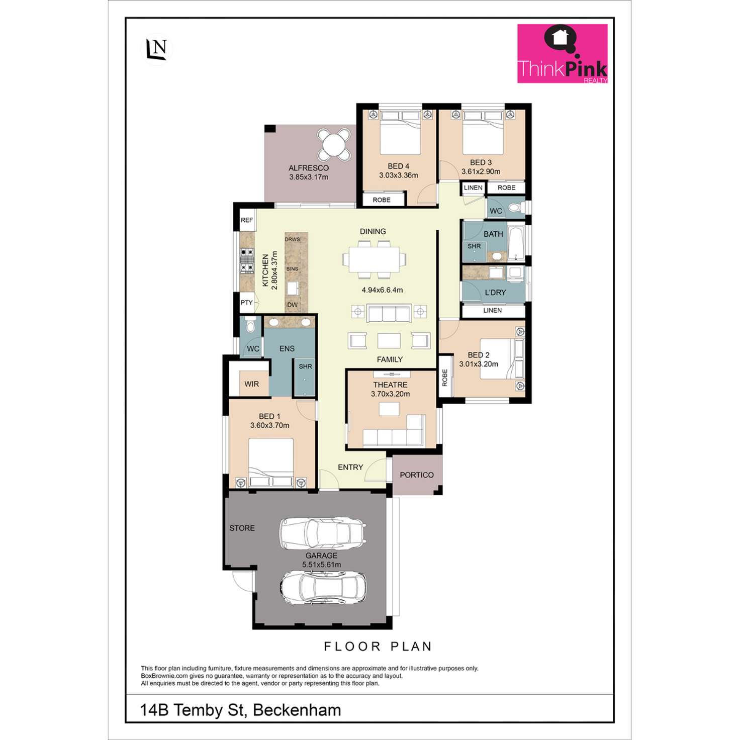 Floorplan of Homely villa listing, 2/14 Temby Street, Beckenham WA 6107