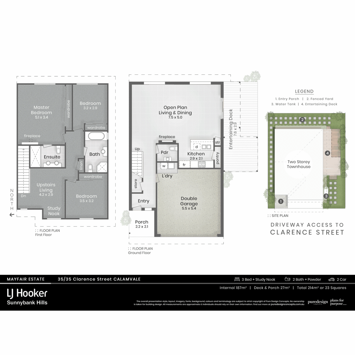Floorplan of Homely townhouse listing, 35/35 Clarence Street, Calamvale QLD 4116