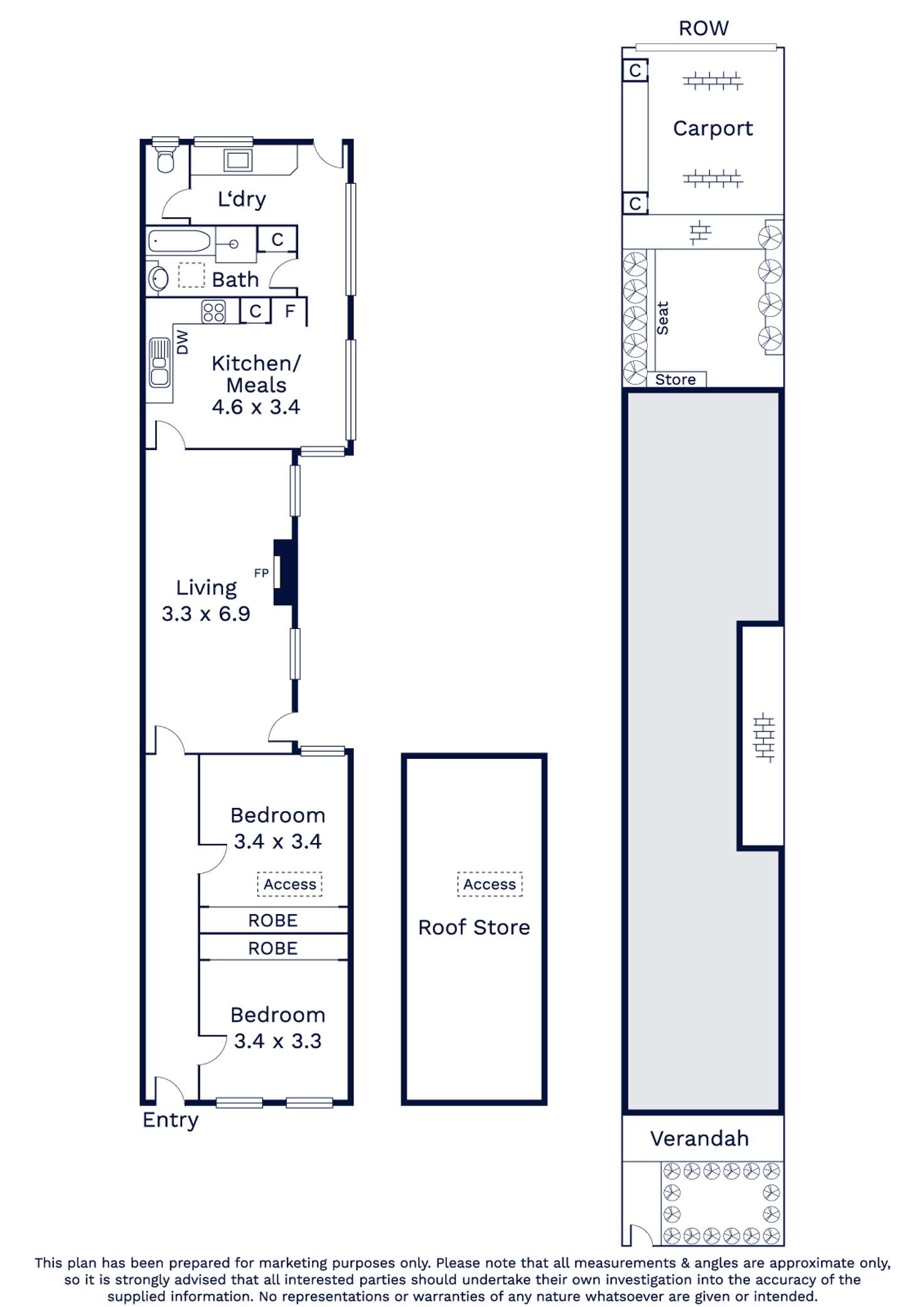 Floorplan of Homely house listing, 16 Tennyson Street, Kensington VIC 3031