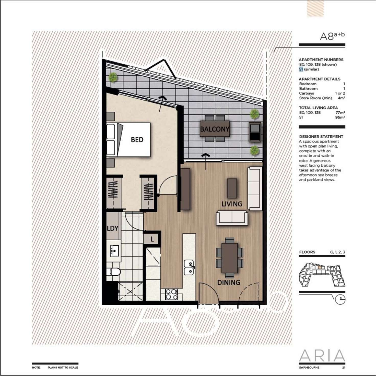 Floorplan of Homely apartment listing, 51/2 Milyarm Rise, Swanbourne WA 6010