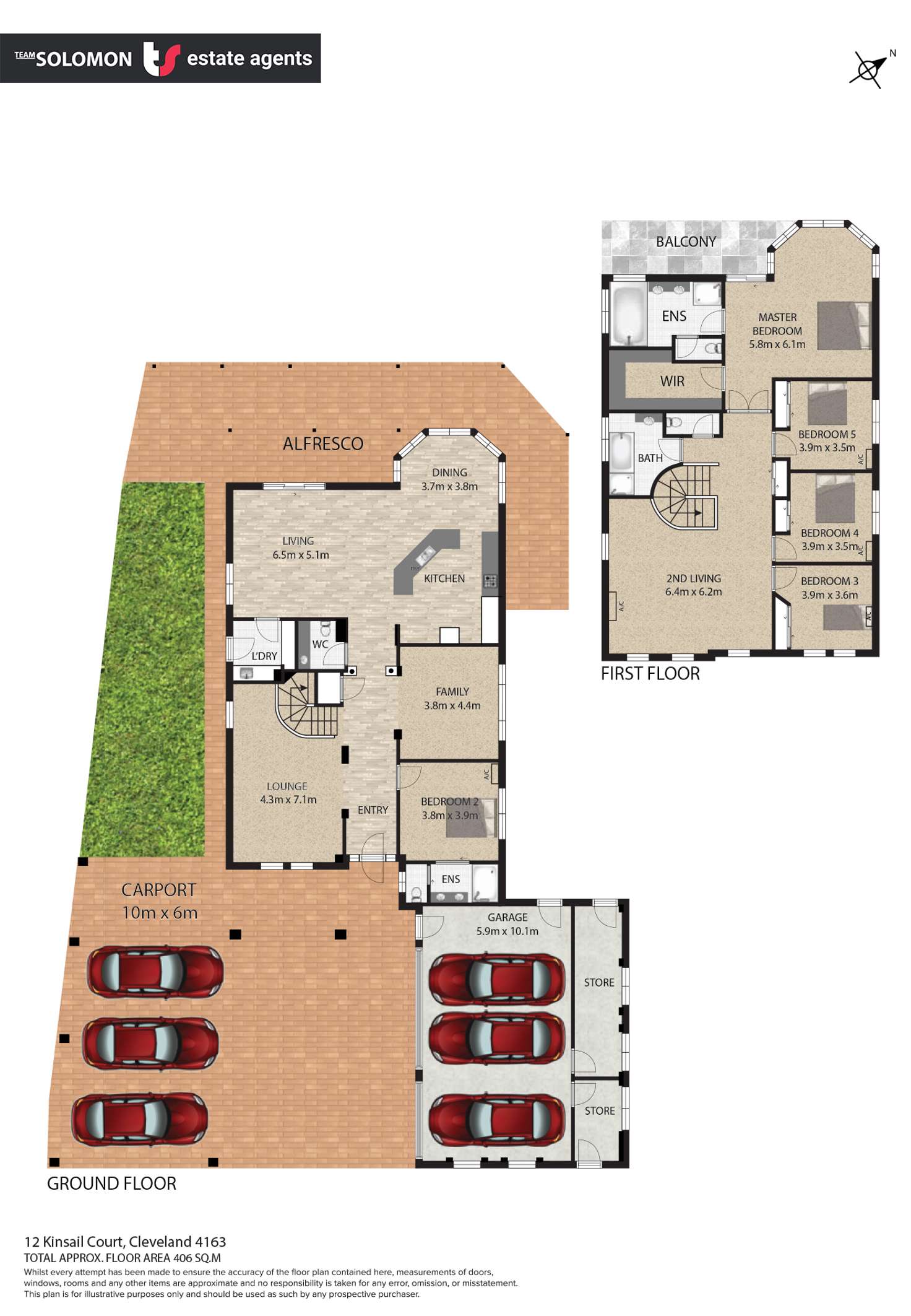 Floorplan of Homely house listing, 12 Kinsail Court, Raby Bay QLD 4163