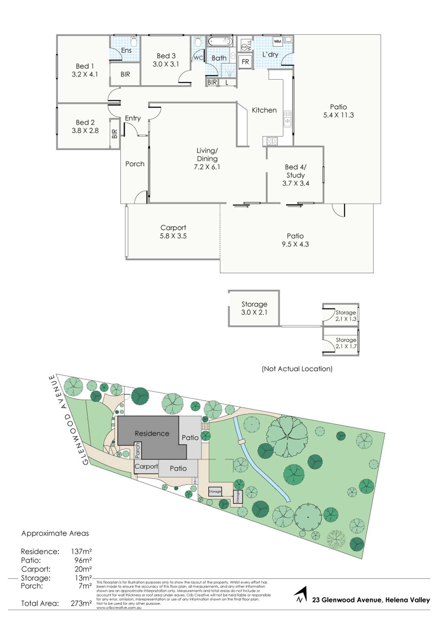 Floorplan of Homely house listing, 23 Glenwood Avenue, Helena Valley WA 6056