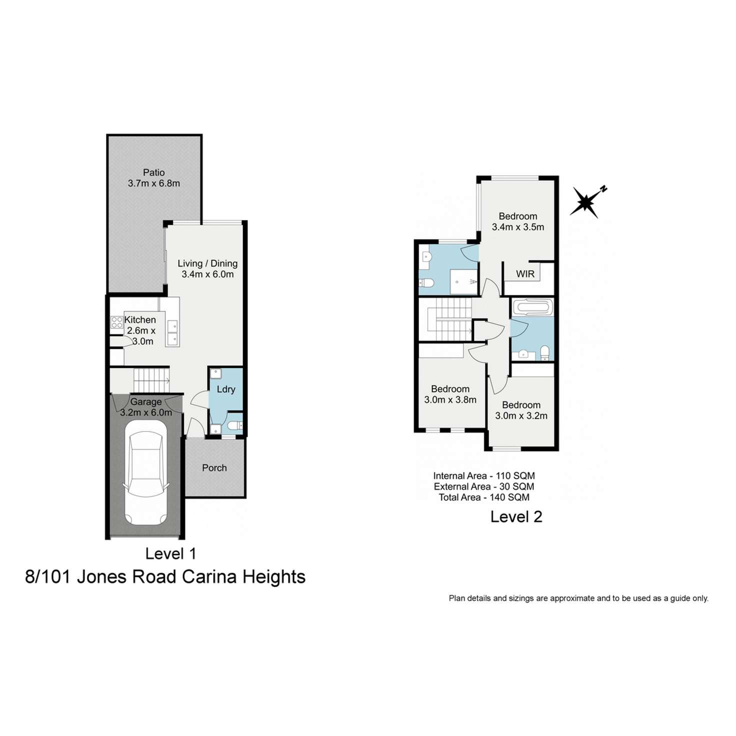 Floorplan of Homely townhouse listing, 8/101 Jones Road, Carina Heights QLD 4152