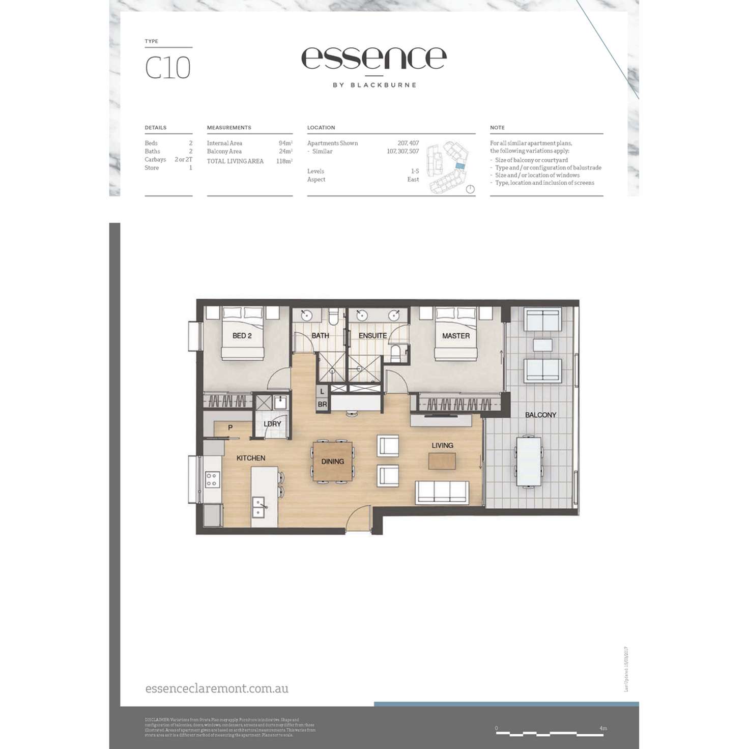 Floorplan of Homely apartment listing, 213/5 Shenton Road, Claremont WA 6010