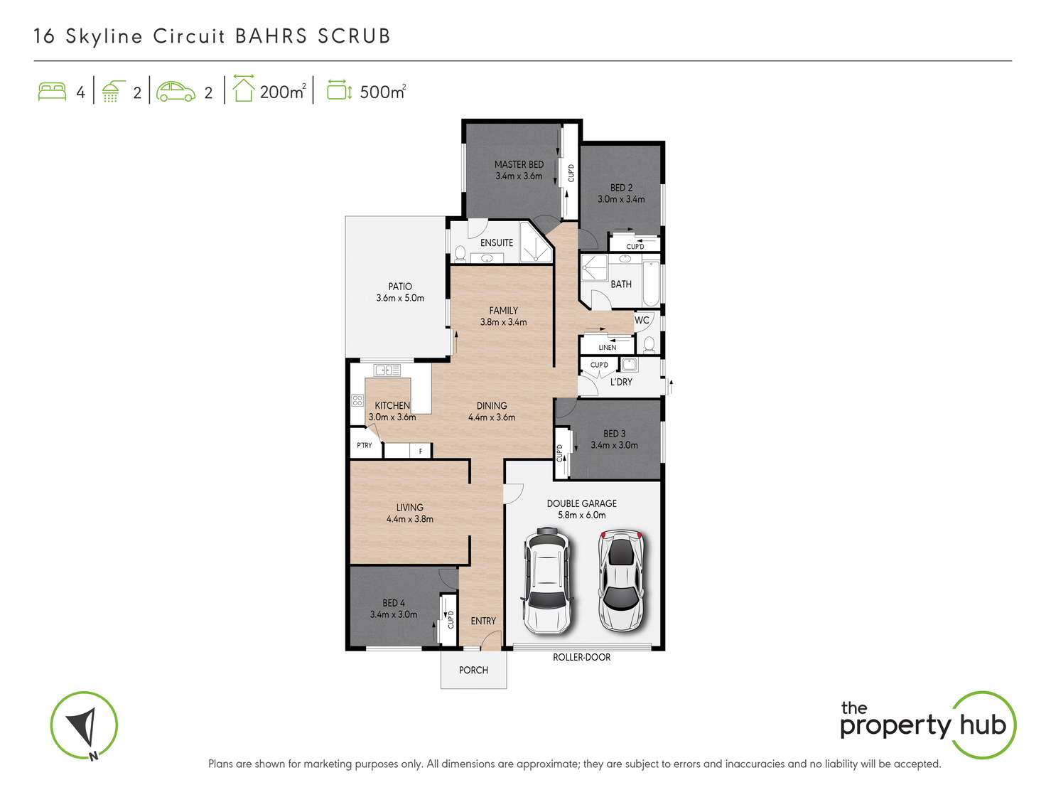 Floorplan of Homely house listing, 16 Skyline Circuit, Bahrs Scrub QLD 4207