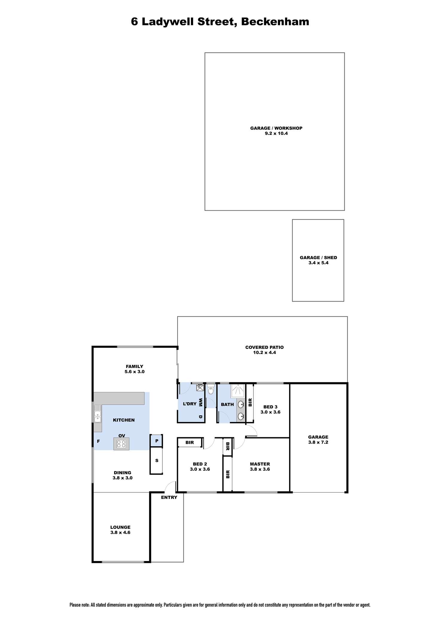 Floorplan of Homely house listing, 6 Ladywell Street, Beckenham WA 6107