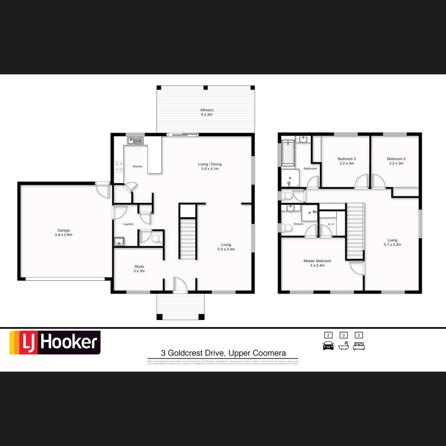 Floorplan of Homely house listing, 3 Goldcrest Drive, Upper Coomera QLD 4209