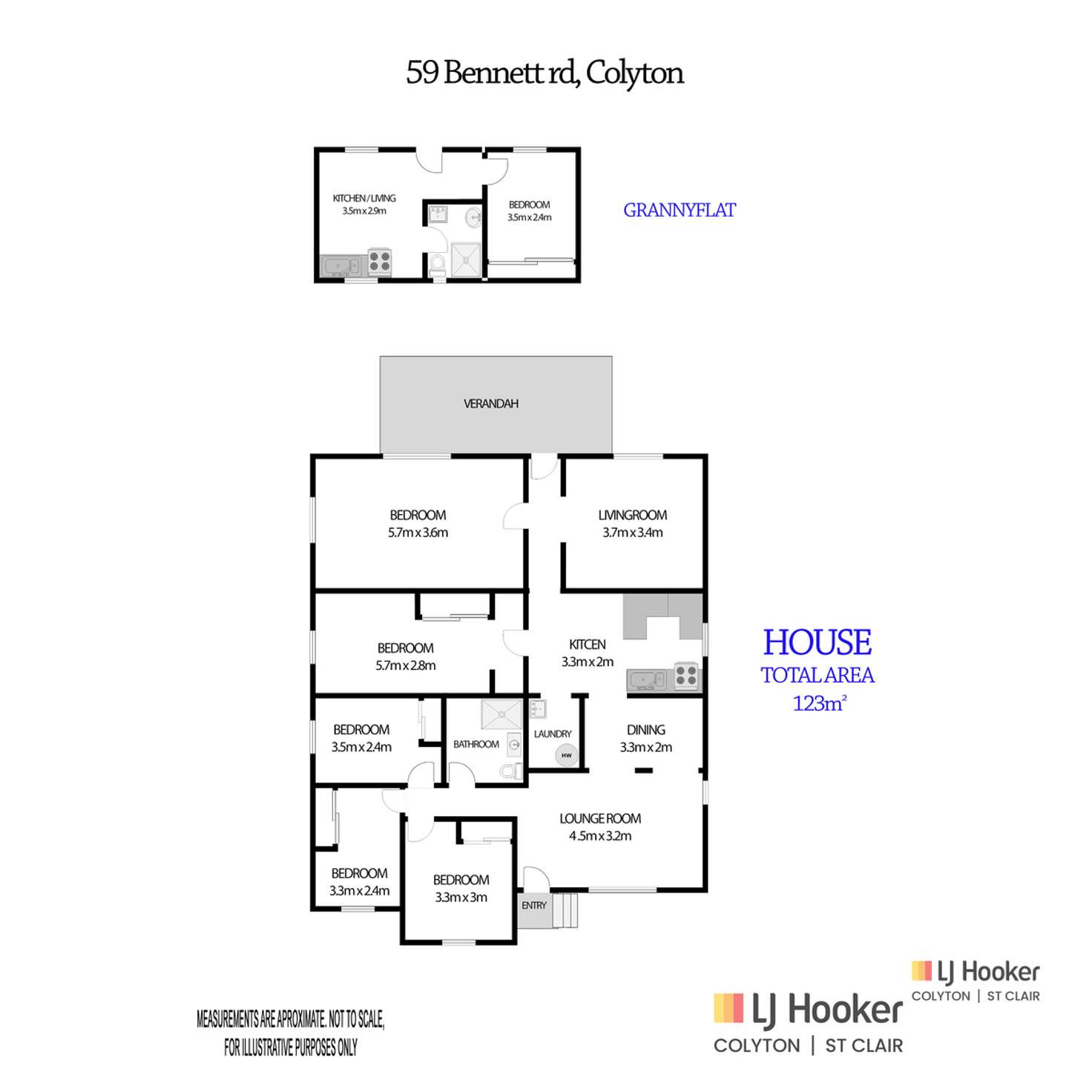 Floorplan of Homely house listing, 59 Bennett Road, Colyton NSW 2760