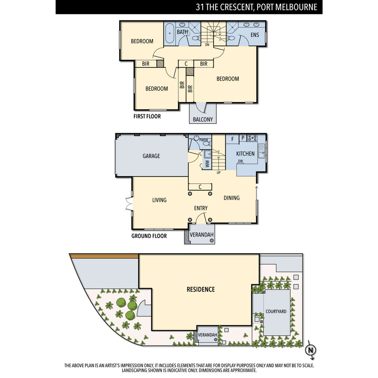 Floorplan of Homely house listing, 31 The Crescent, Port Melbourne VIC 3207