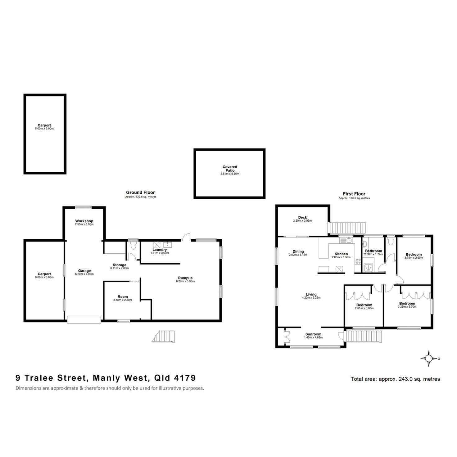 Floorplan of Homely house listing, 9 Tralee Street, Manly West QLD 4179