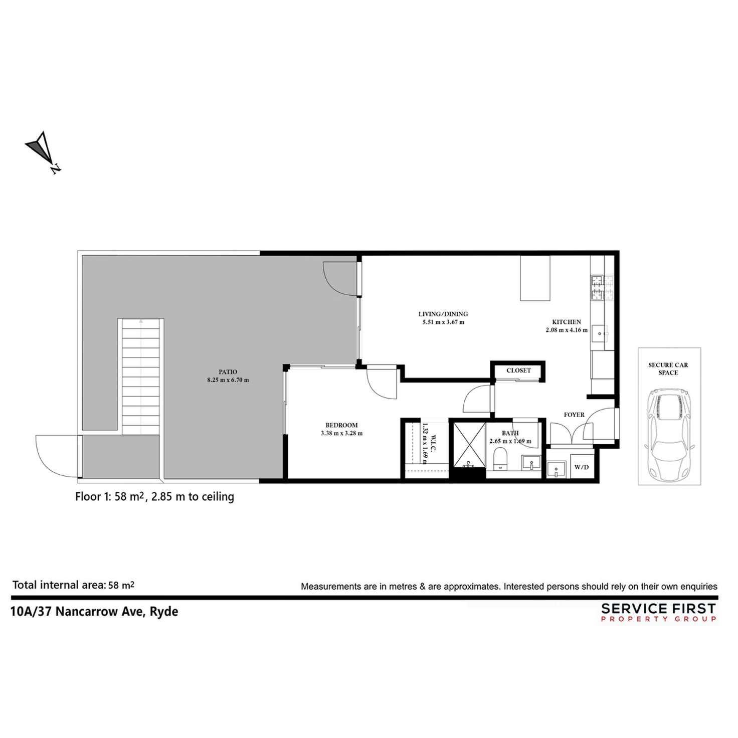 Floorplan of Homely apartment listing, 10A/37 Nancarrow Avenue, Ryde NSW 2112