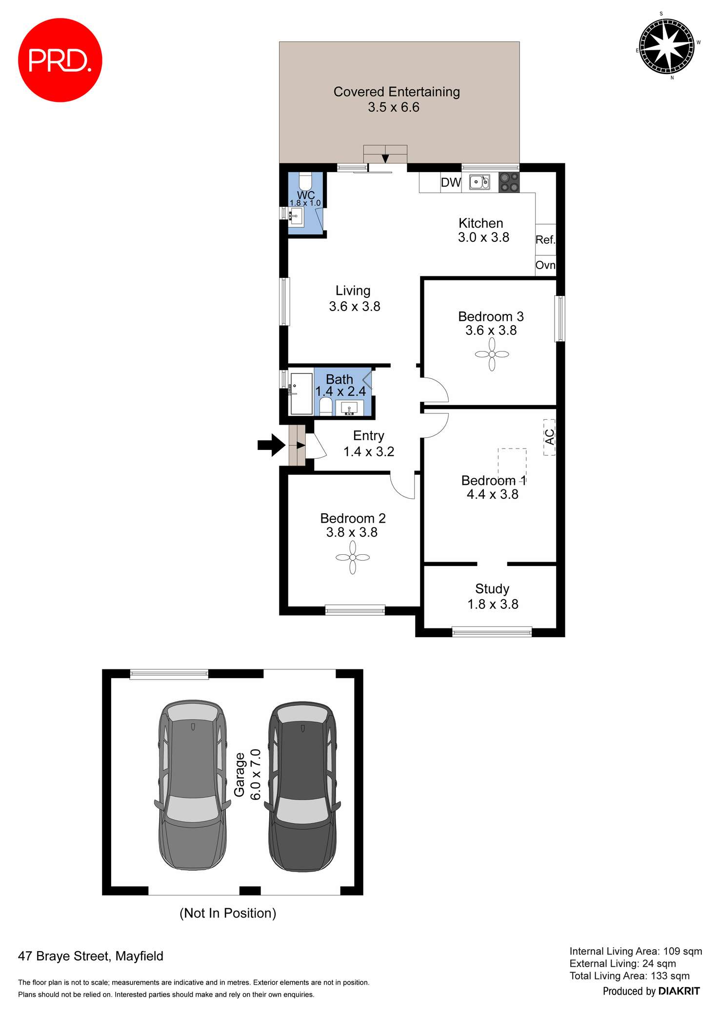 Floorplan of Homely house listing, 47 Braye Street, Mayfield NSW 2304