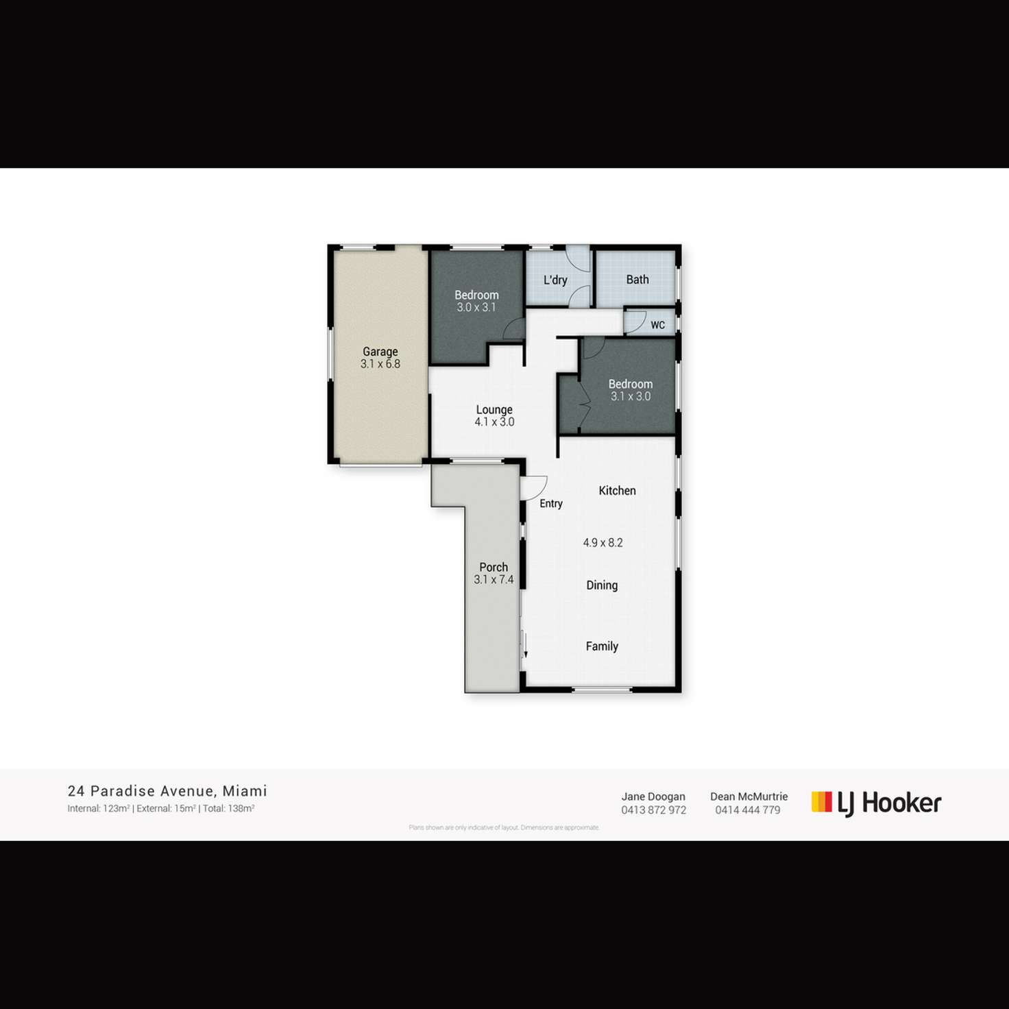 Floorplan of Homely house listing, 24 Paradise Avenue, Miami QLD 4220