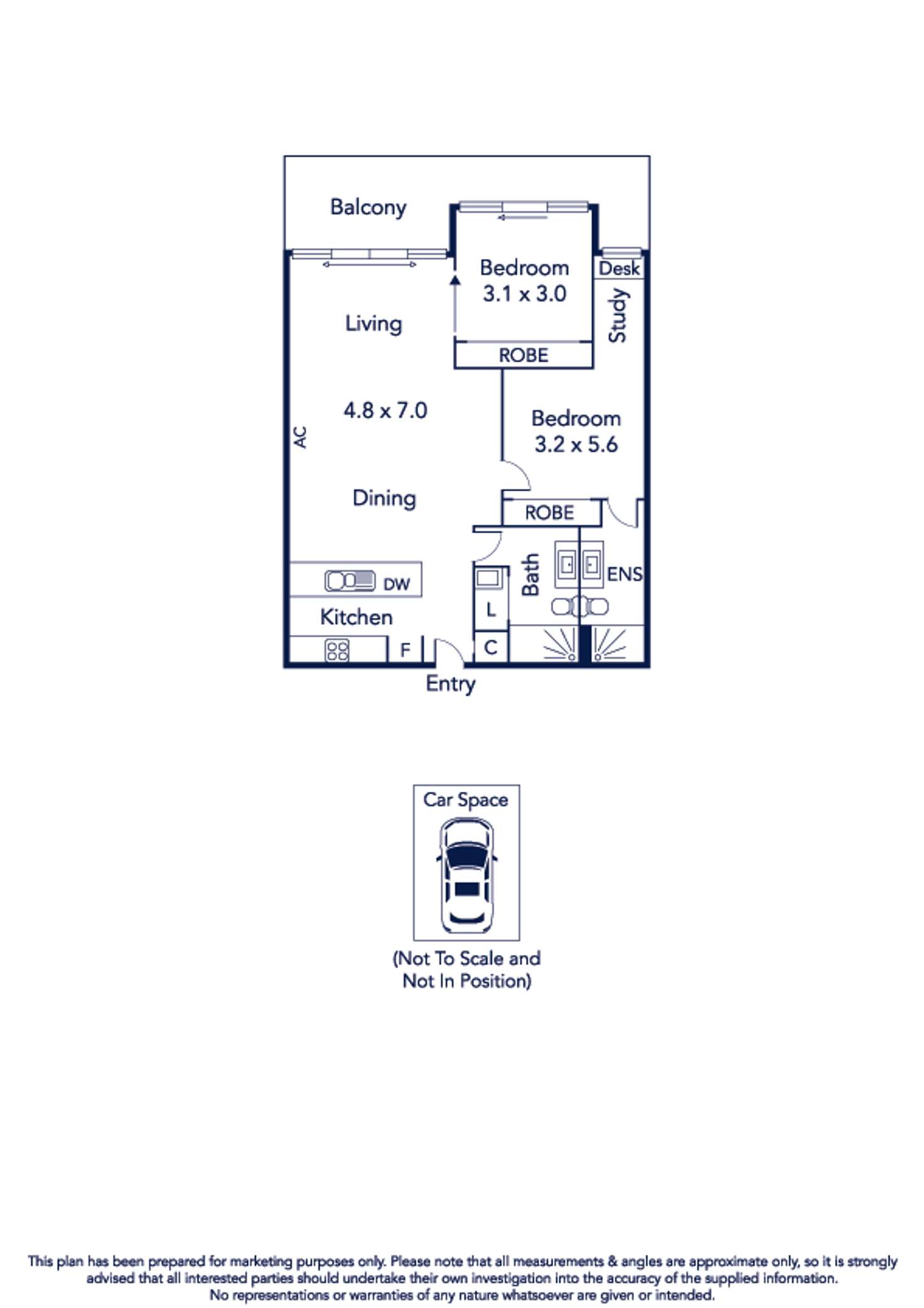 Floorplan of Homely apartment listing, 302/20 Pier Lane, Maribyrnong VIC 3032