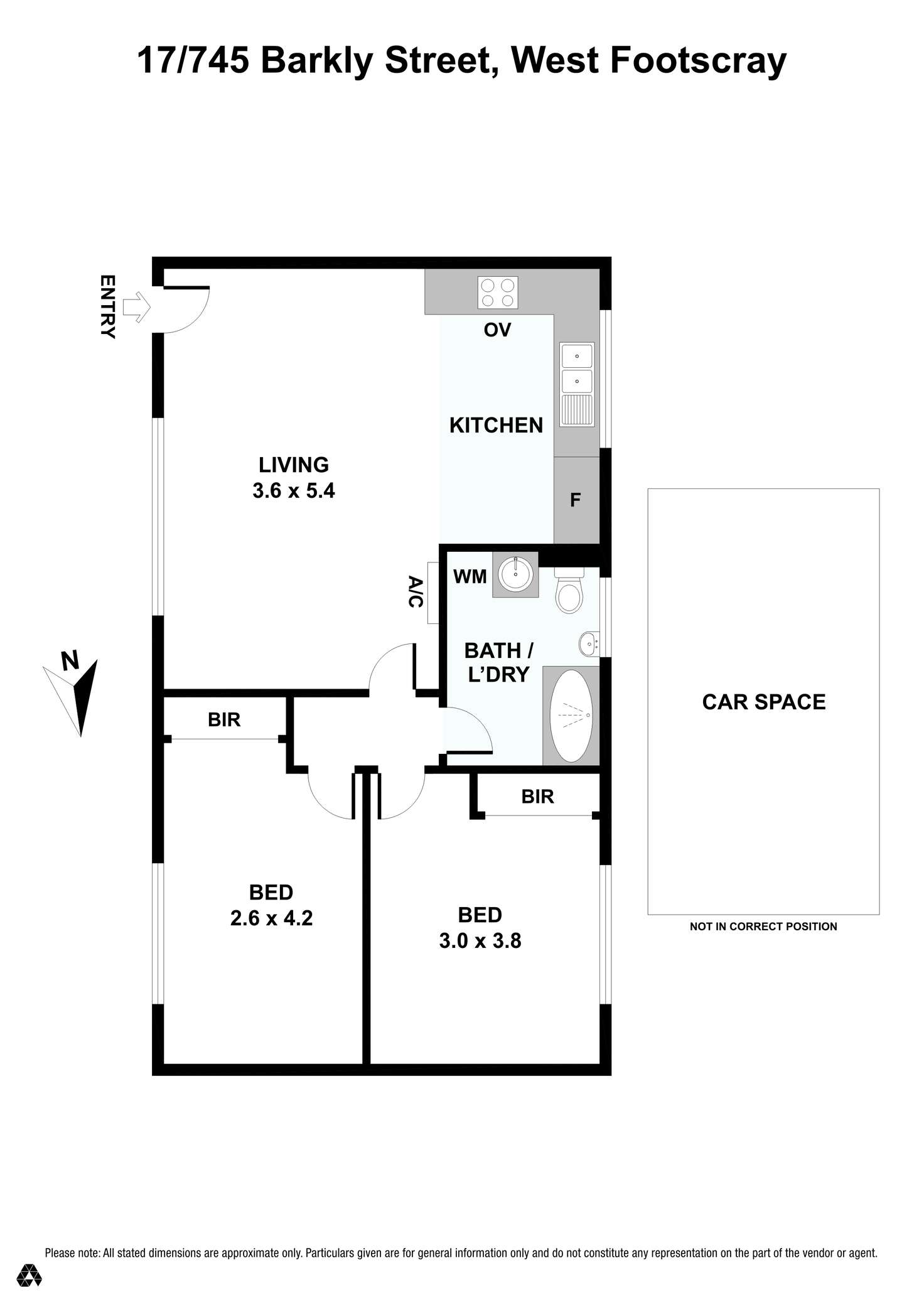 Floorplan of Homely apartment listing, 17/745 Barkly Street, West Footscray VIC 3012