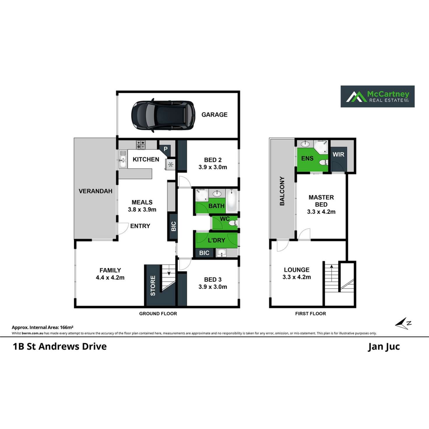 Floorplan of Homely townhouse listing, 1B St Andrews Drive, Jan Juc VIC 3228