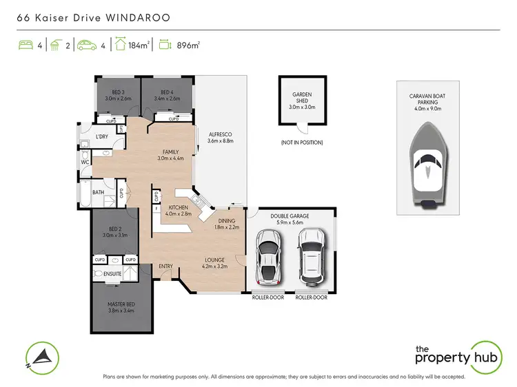 Floorplan of Homely house listing, 66 Kaiser Drive, Windaroo QLD 4207