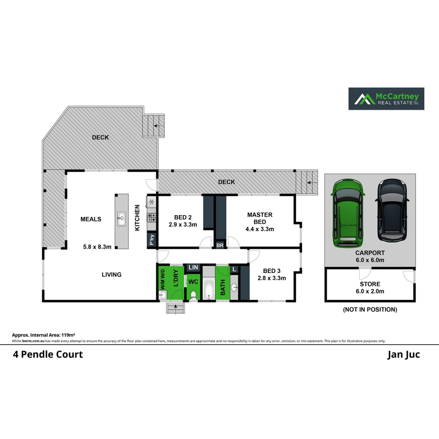 Floorplan of Homely house listing, 4 Pendle Court, Jan Juc VIC 3228