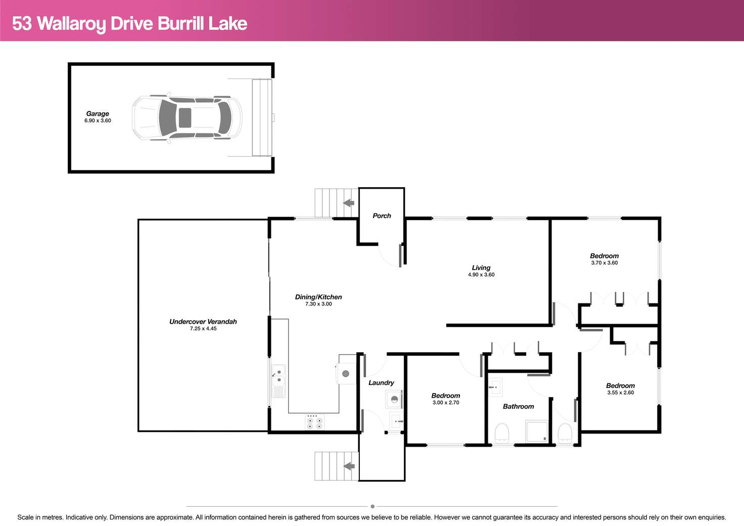Floorplan of Homely house listing, 53 Wallaroy Drive, Burrill Lake NSW 2539