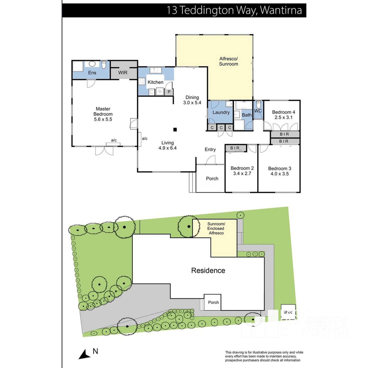 Floorplan of Homely house listing, 13 Teddington Way, Wantirna VIC 3152