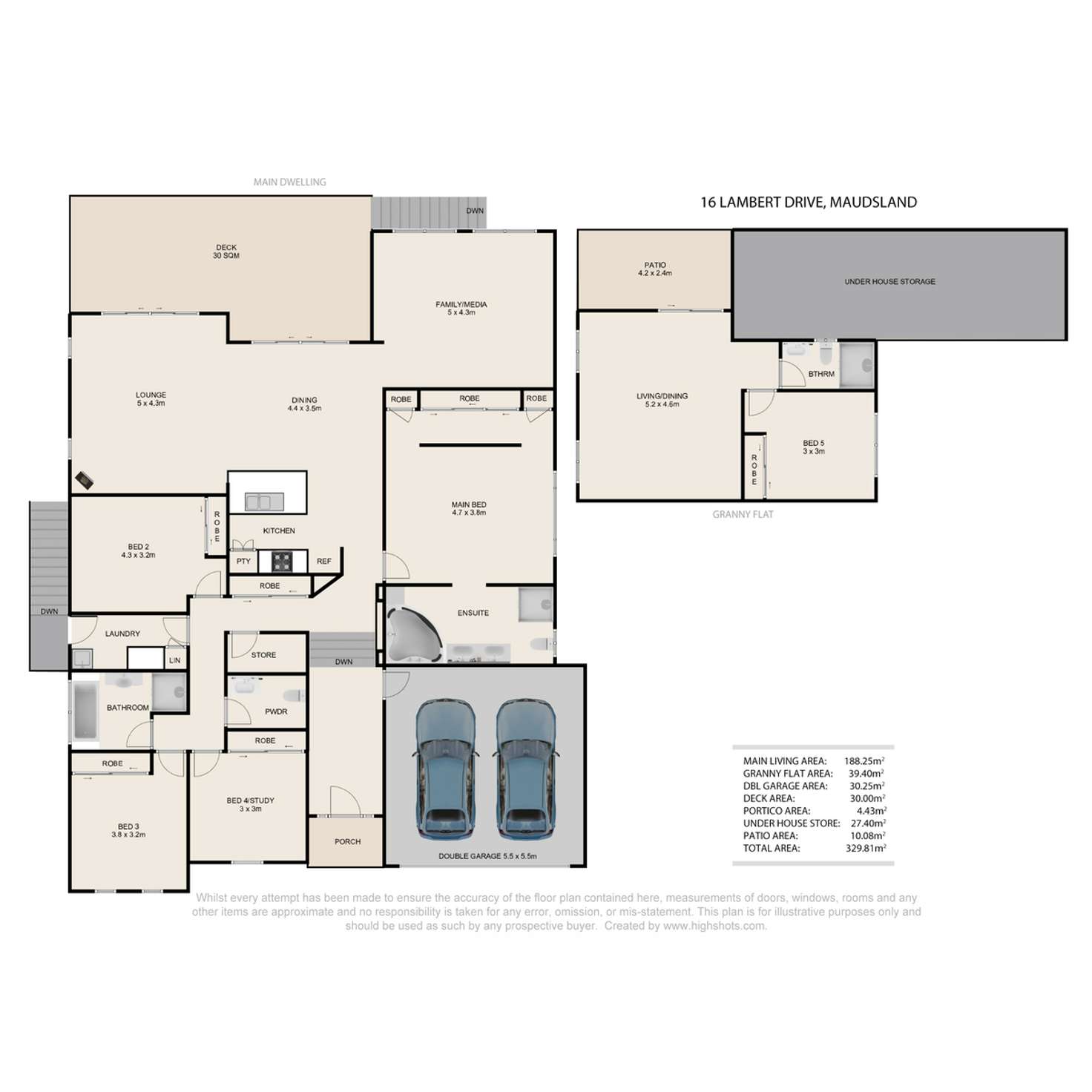 Floorplan of Homely house listing, 16 Lambert Drive, Maudsland QLD 4210