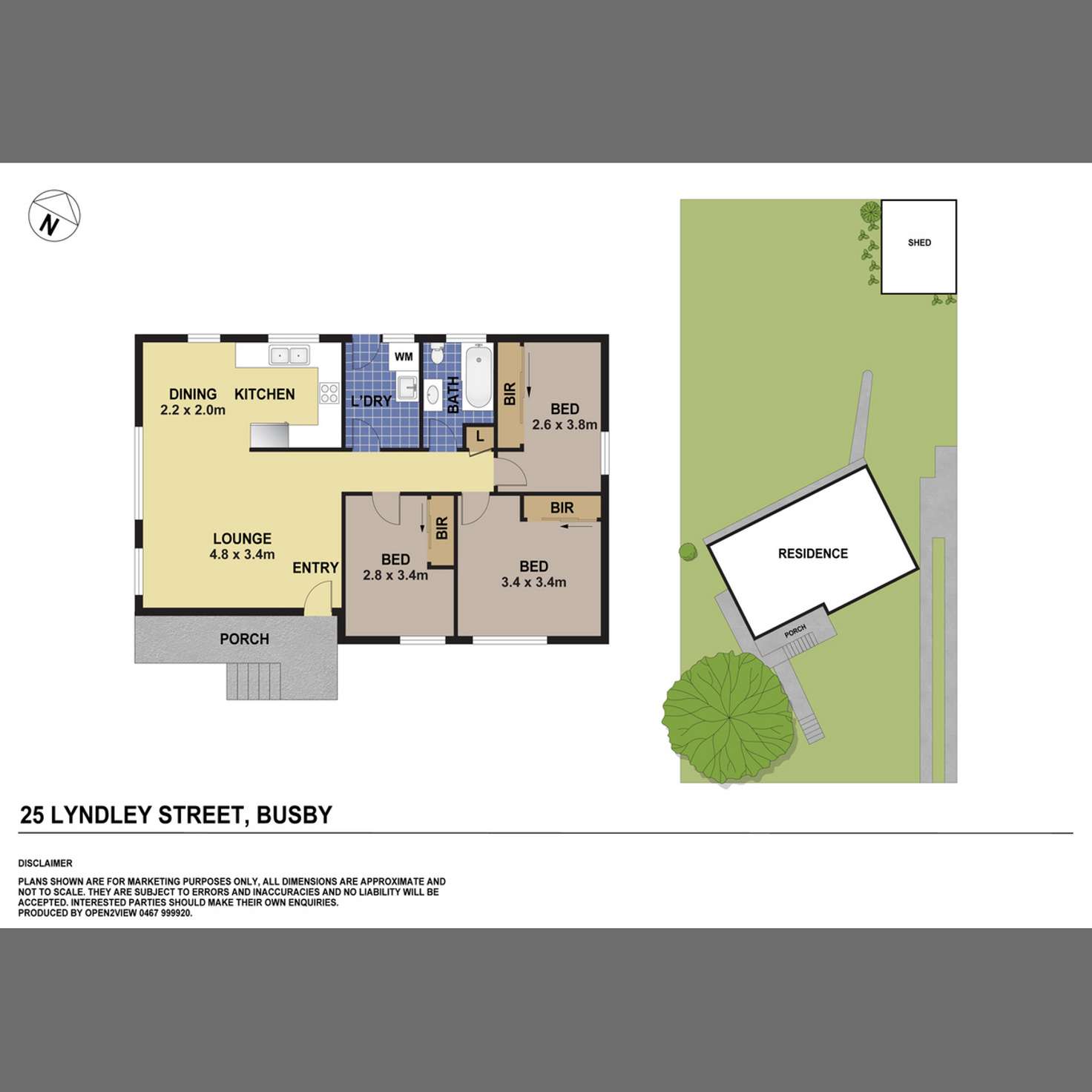 Floorplan of Homely house listing, 25 Lyndley Street, Busby NSW 2168