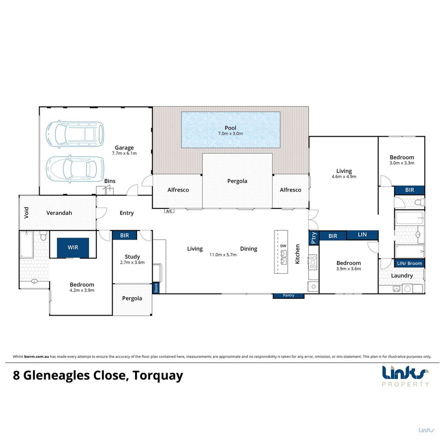 Floorplan of Homely house listing, 8 Gleneagles Close, Torquay VIC 3228