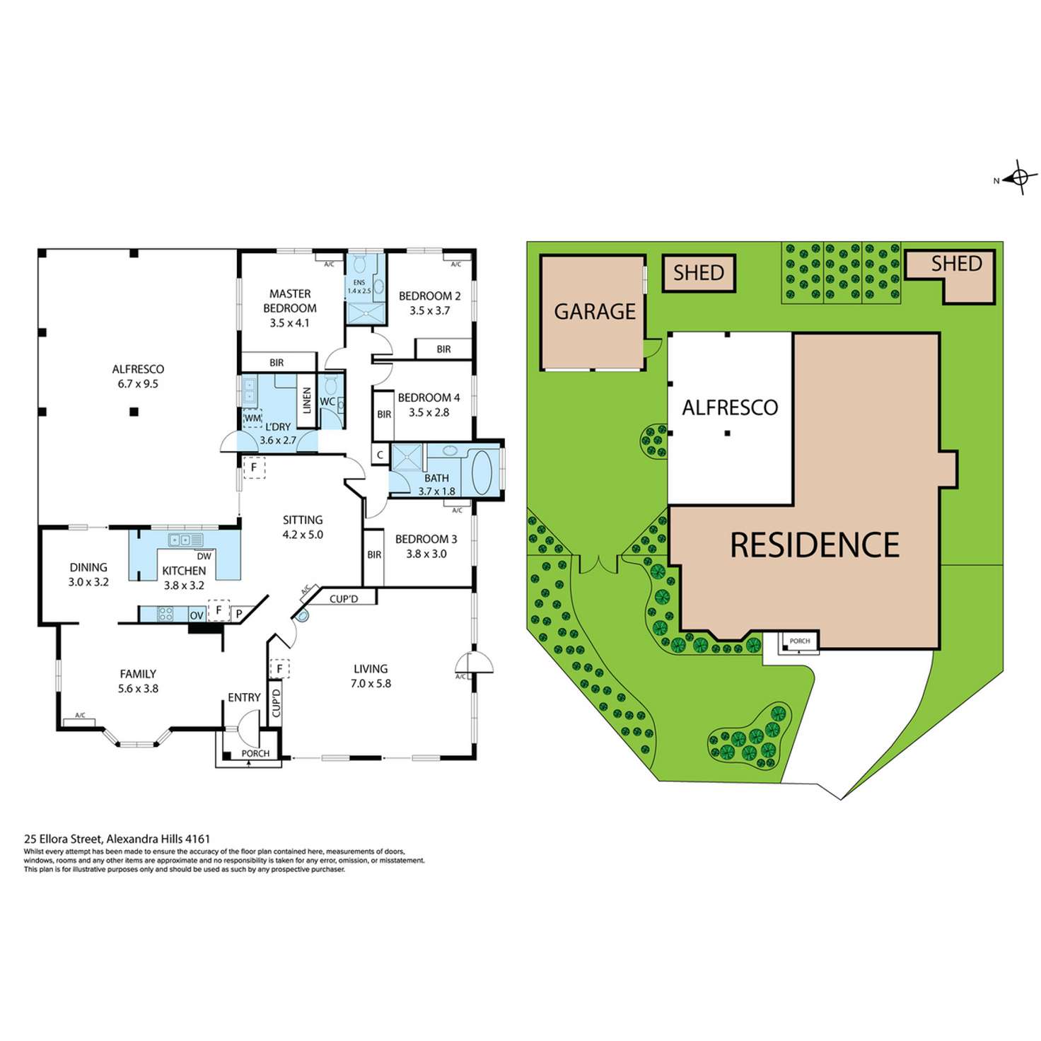 Floorplan of Homely house listing, 25 Ellora Street, Alexandra Hills QLD 4161