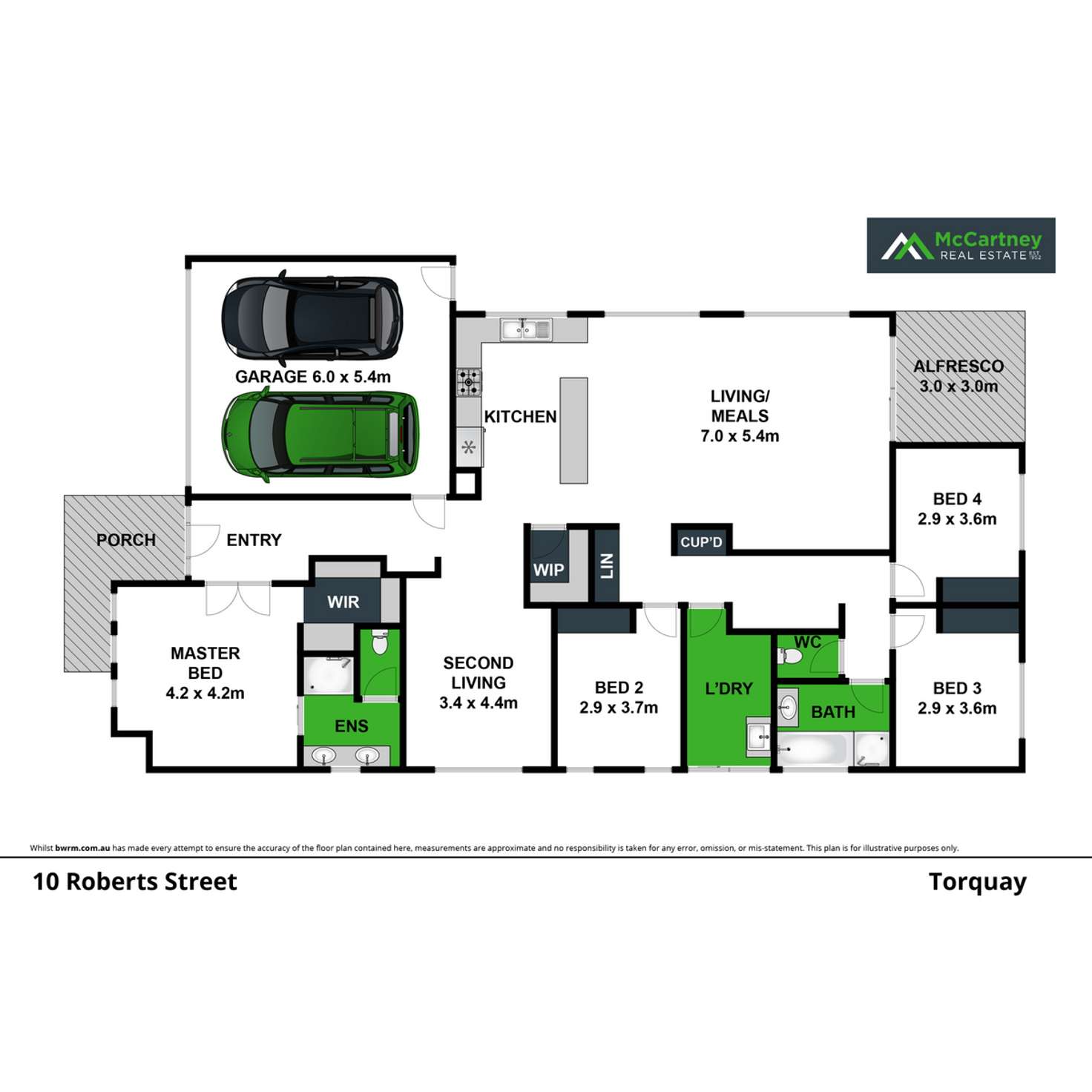 Floorplan of Homely house listing, 10 Roberts Street, Torquay VIC 3228