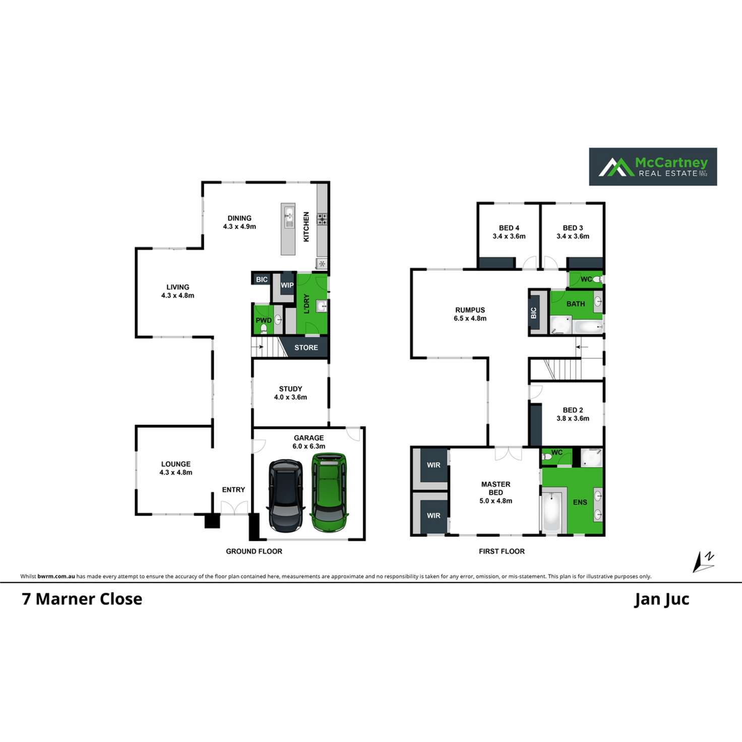 Floorplan of Homely house listing, 7 Marner Close, Jan Juc VIC 3228