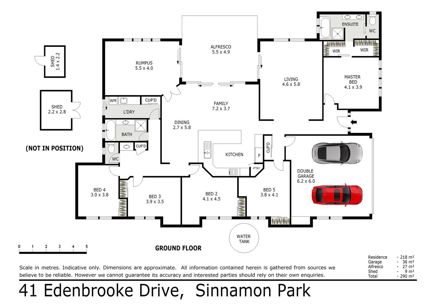 Floorplan of Homely house listing, 41 Edenbrooke Drive, Sinnamon Park QLD 4073