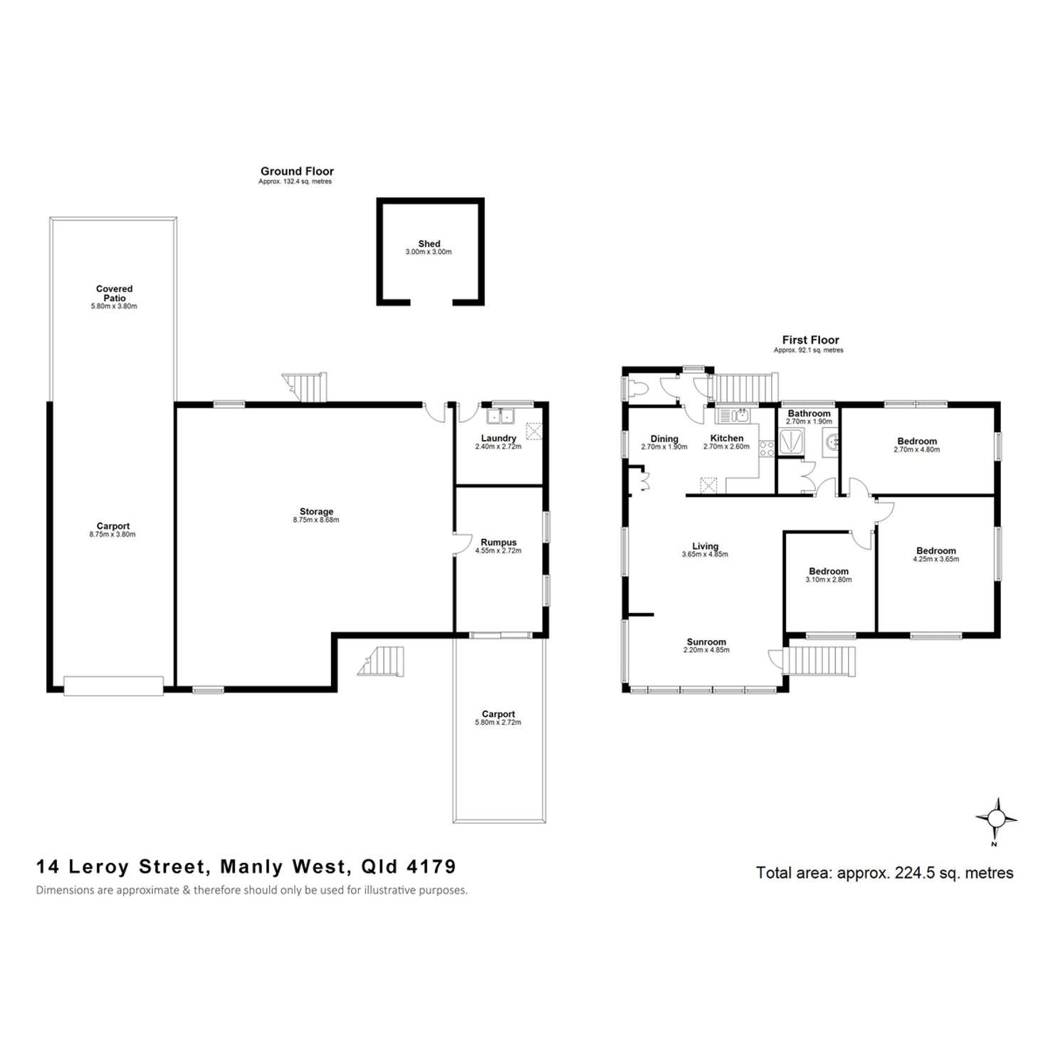 Floorplan of Homely house listing, 14 Leroy Street, Manly West QLD 4179