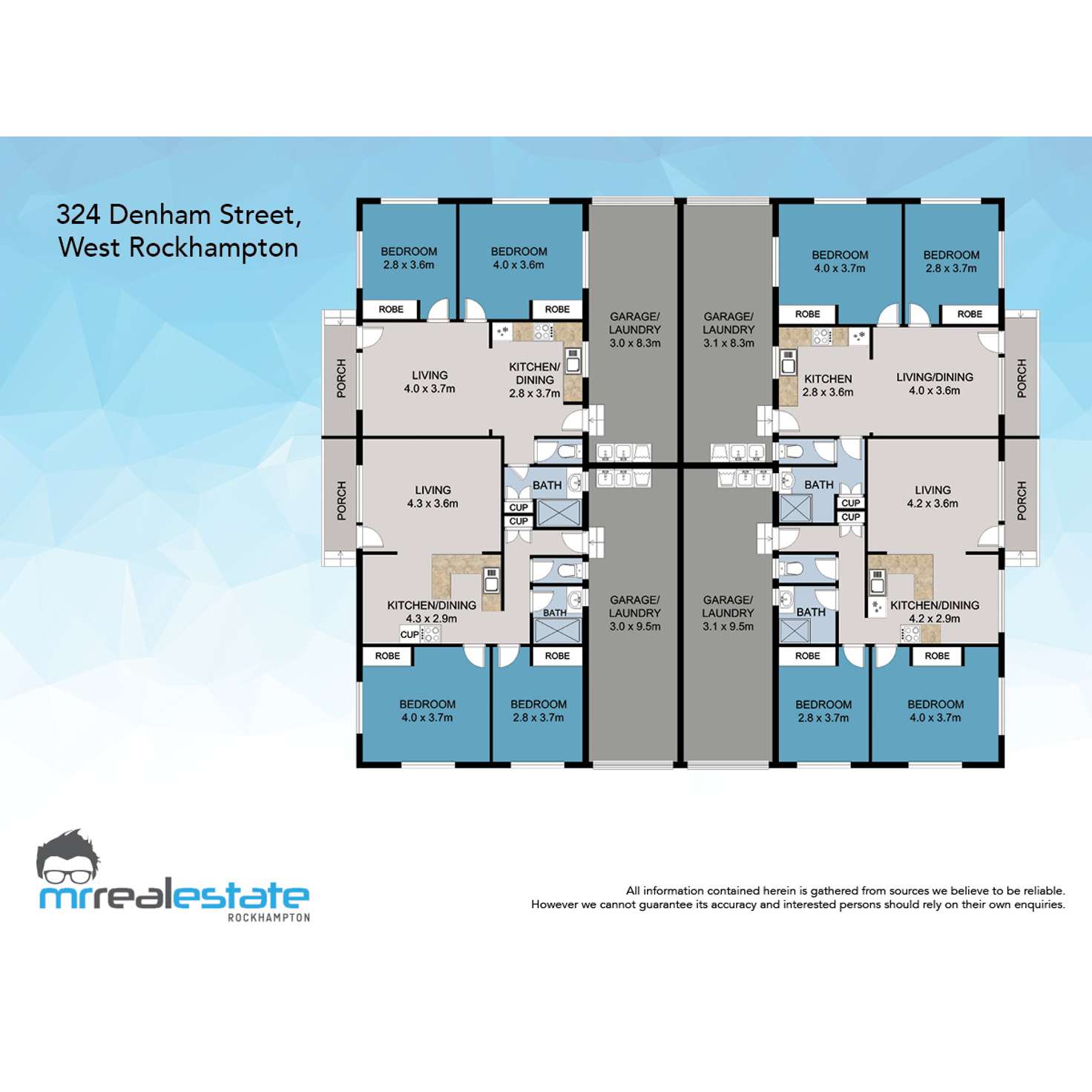 Floorplan of Homely blockOfUnits listing, 324 Denham Ext Street, West Rockhampton QLD 4700