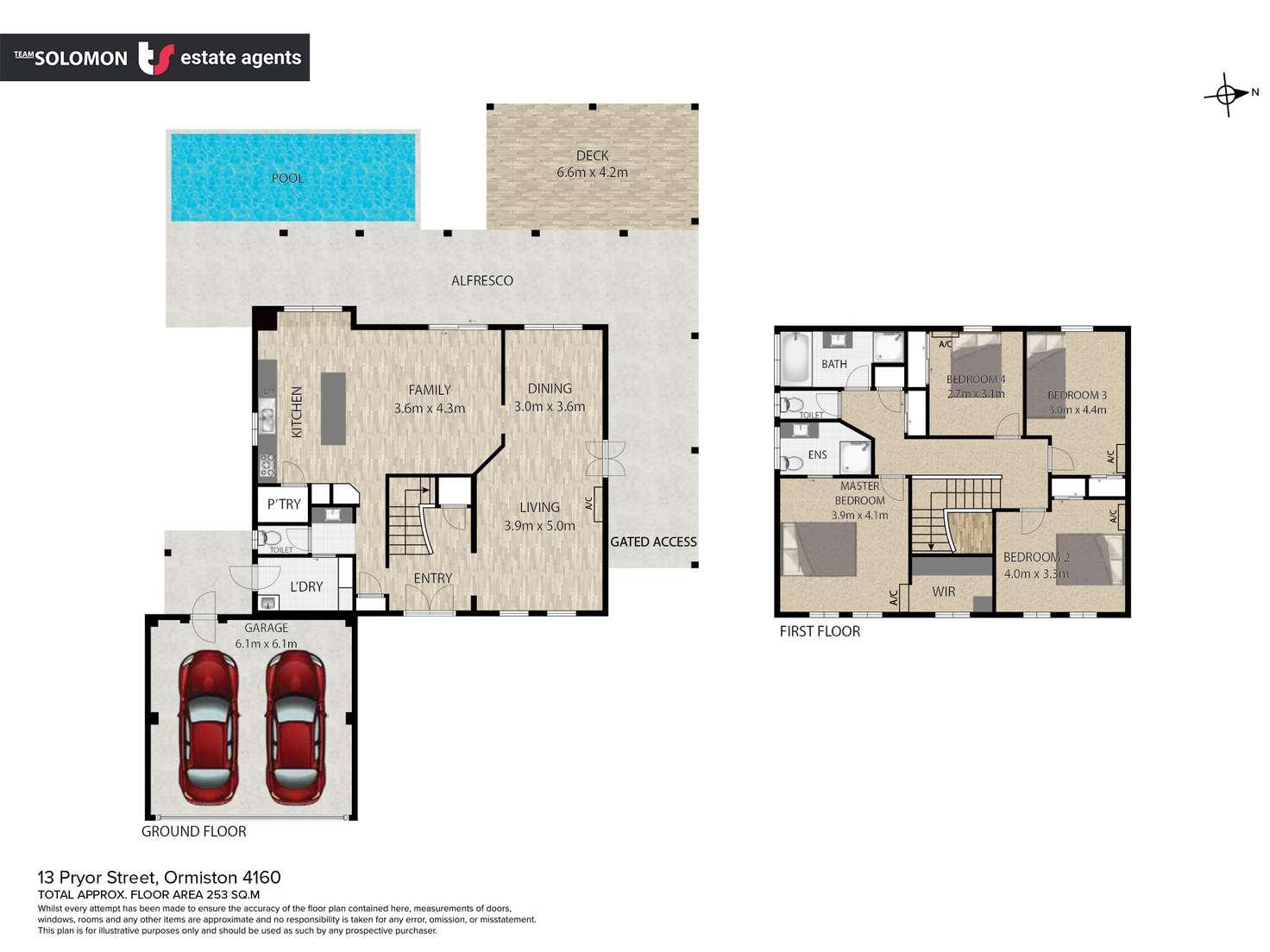 Floorplan of Homely house listing, 13 Pryor Street, Ormiston QLD 4160