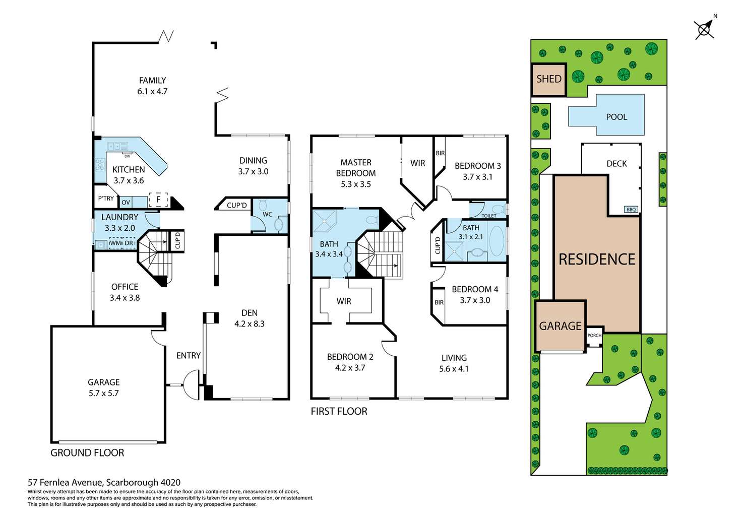 Floorplan of Homely house listing, 57 Fernlea Avenue, Scarborough QLD 4020