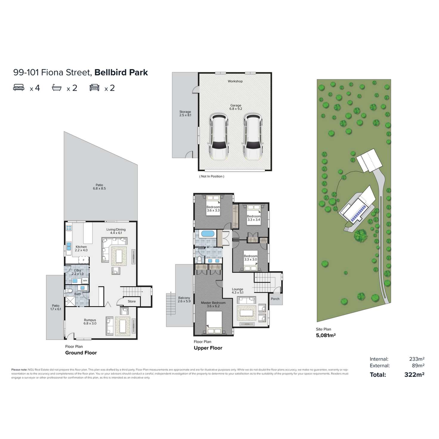 Floorplan of Homely house listing, 99-101 Fiona Street, Bellbird Park QLD 4300