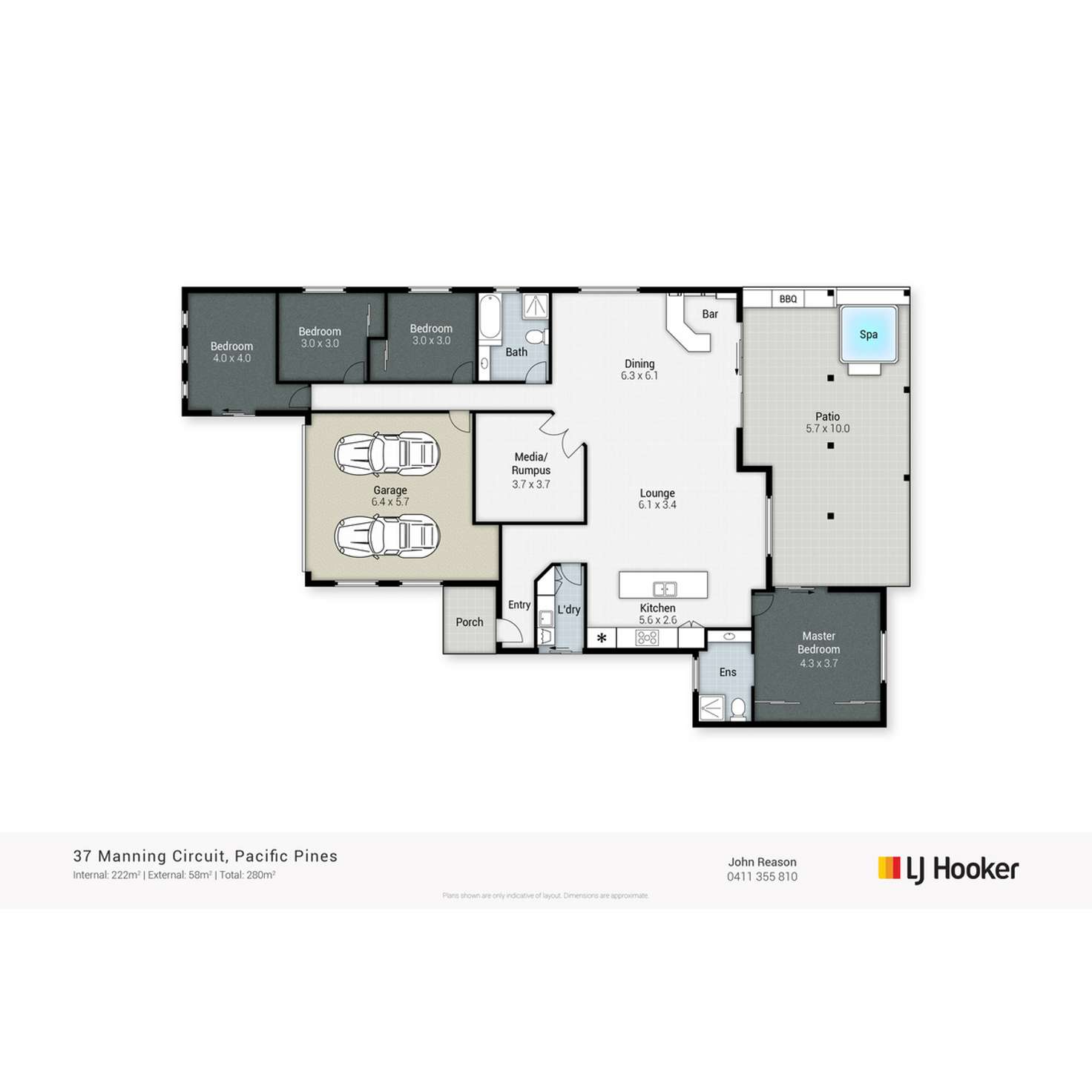 Floorplan of Homely house listing, 37 Manning Circuit, Pacific Pines QLD 4211