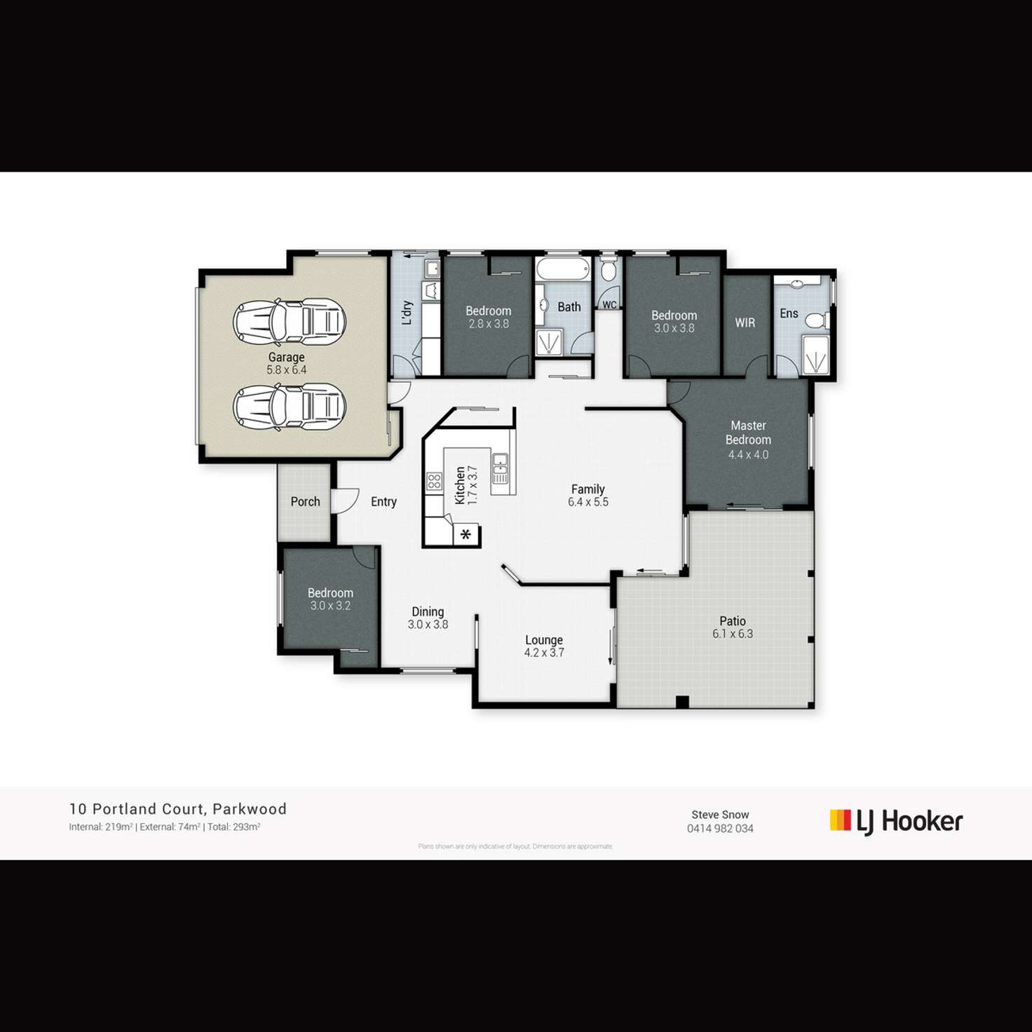 Floorplan of Homely house listing, 10 Portland Court, Parkwood QLD 4214