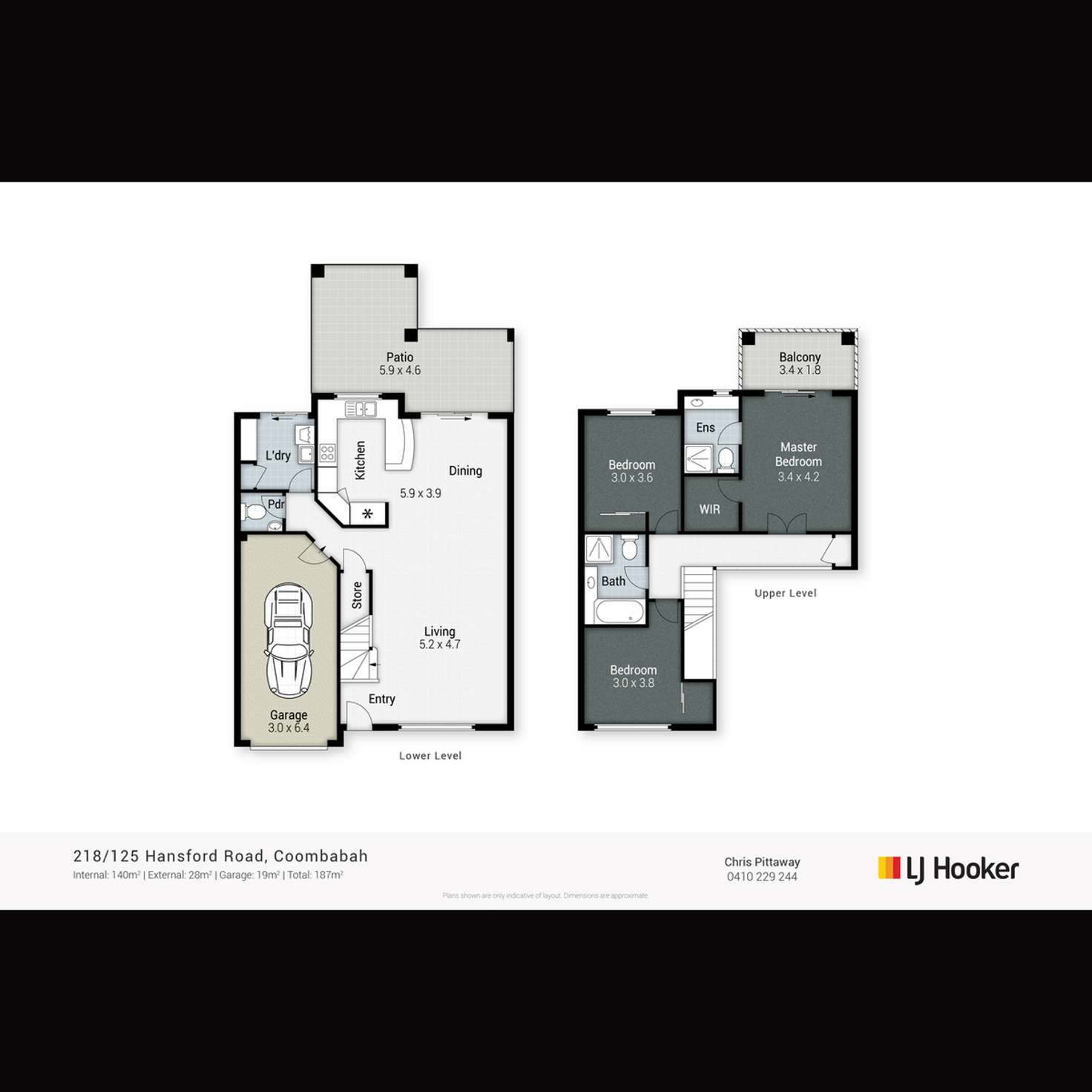 Floorplan of Homely townhouse listing, 218/125 Hansford Road, Coombabah QLD 4216